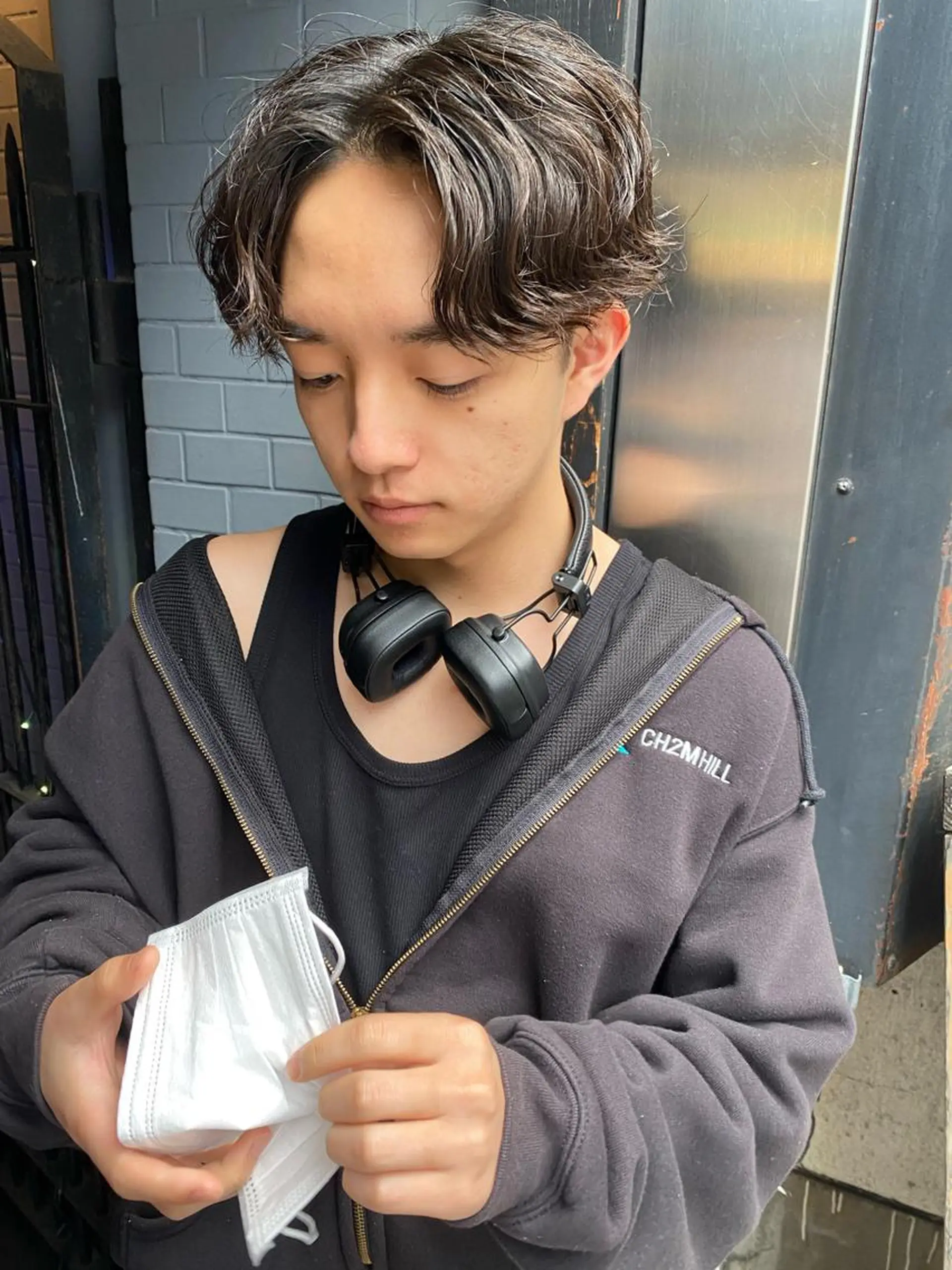 ショート パーマ メンズ メンズブリーチ メンズハイライト メンズインナーカラー メンズパーマ プードルパーマ カット ヘアカラー 💈メンズ特化 /伊藤大輝💈のヘアスタイル