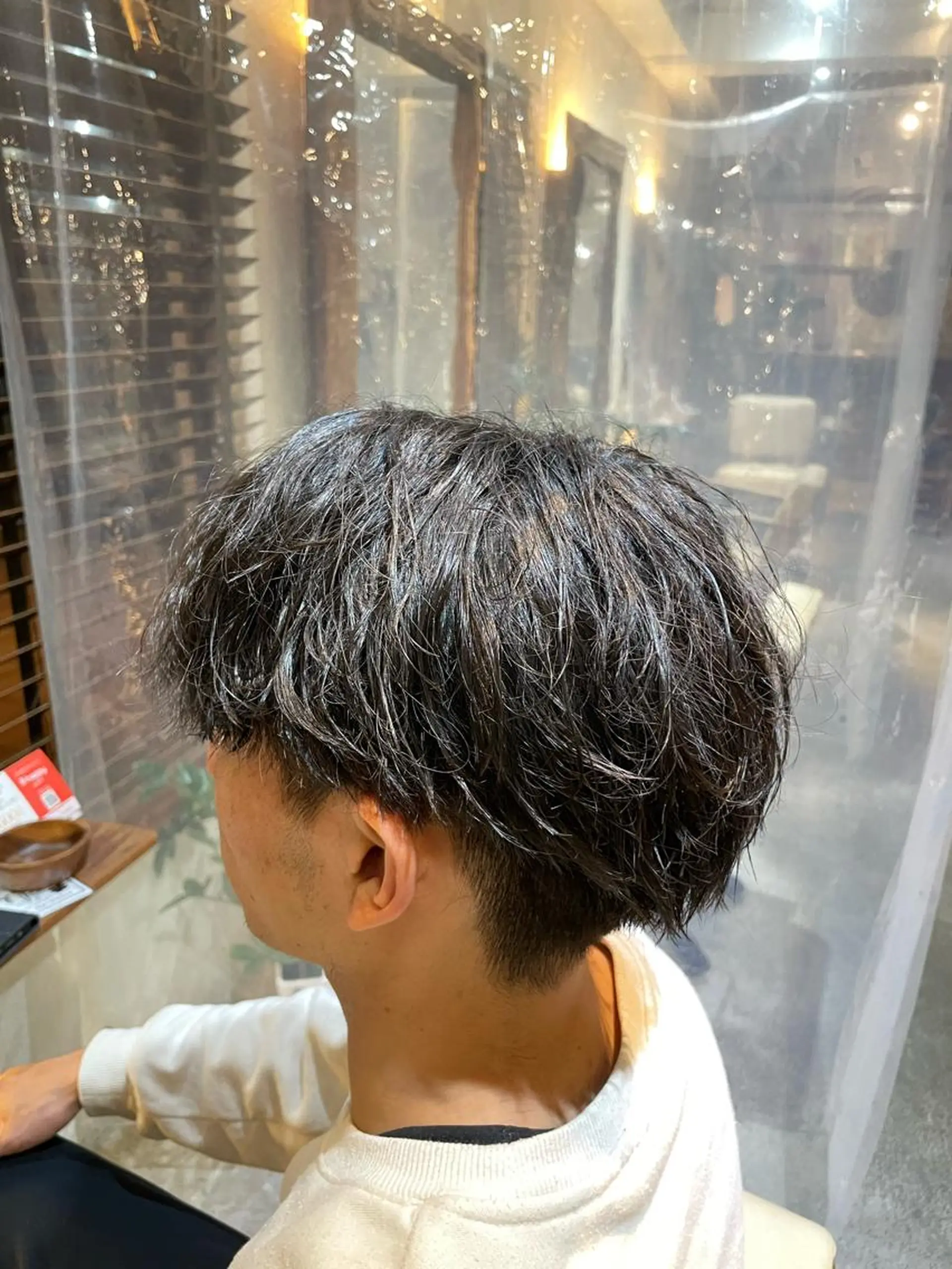 パーマ メンズ カット パーマ ヘアセット メンズ/メンズパーマ /心斎橋/新地政紀のヘアスタイル