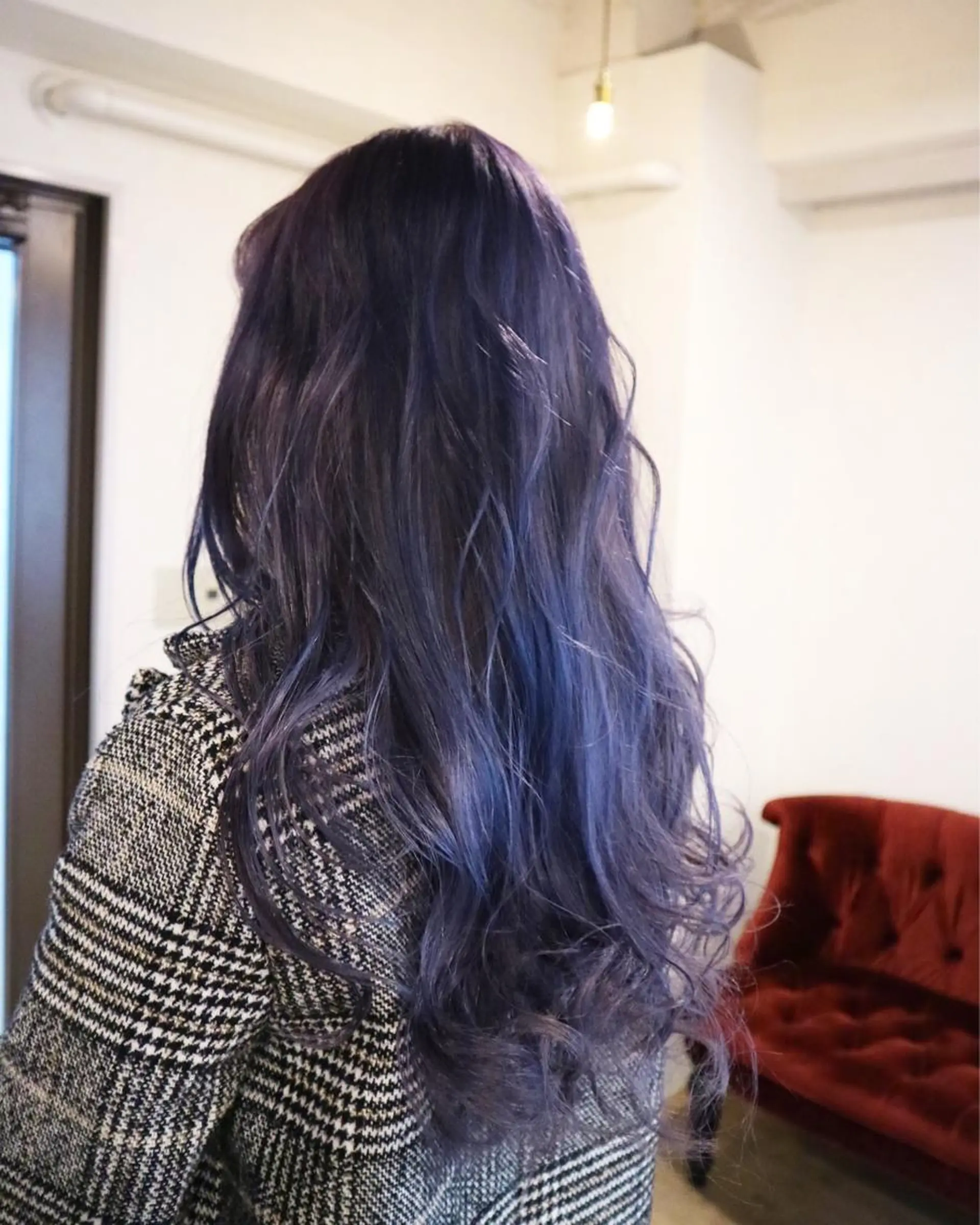 セミロング カラー アディクシーカラー アッシュ ブリーチ ラベンダーカラー ラベンダーアッシュ カット ヘアカラー トリートメント JIL BLAN 京都のヘアスタイル
