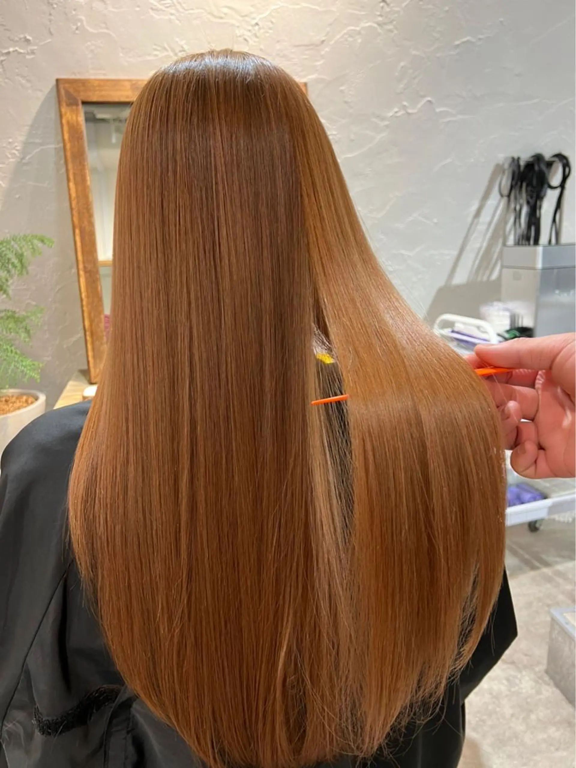 ロング カラー パーマ デザインカット/新宿 🕊️mao 🌿のヘアスタイル