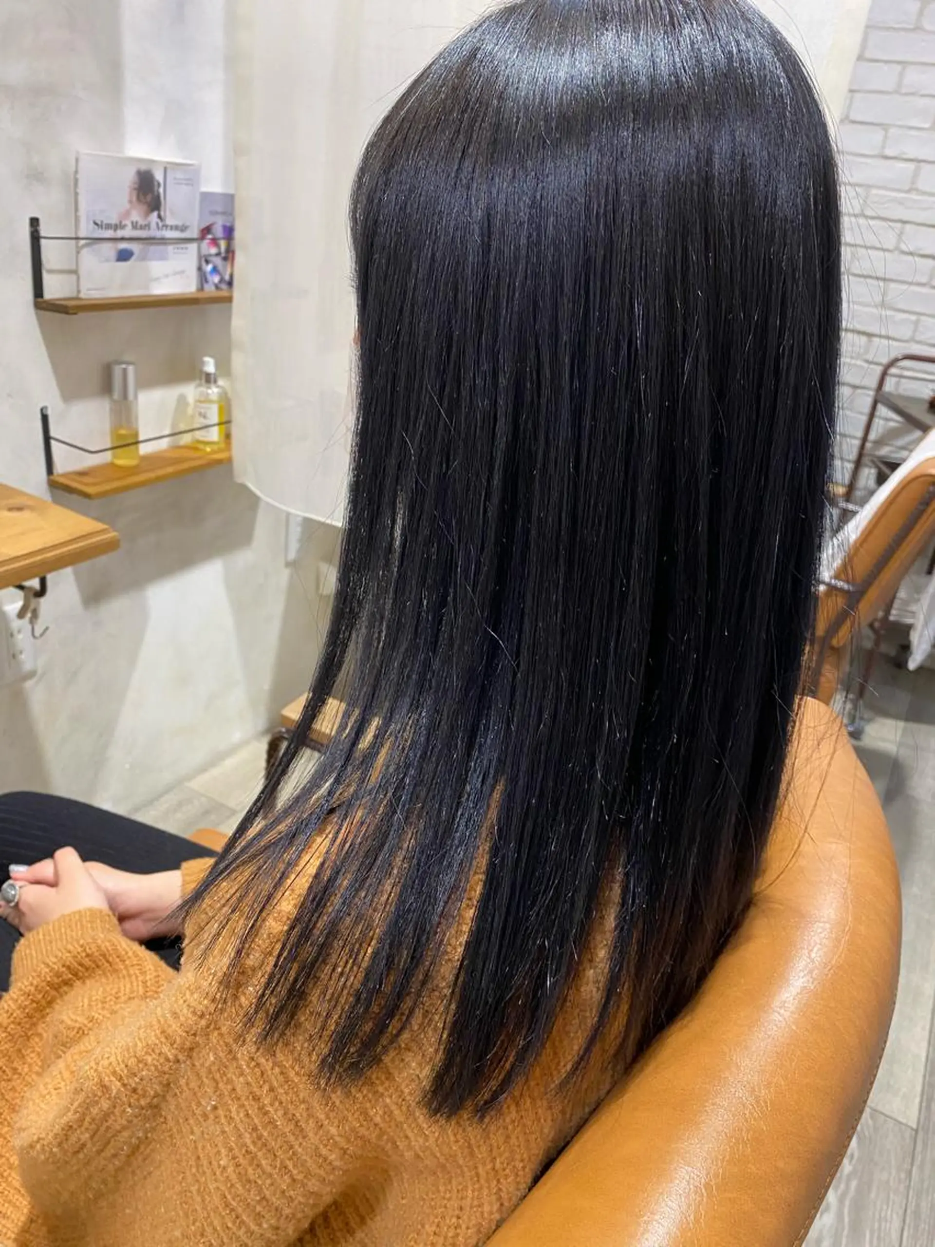 ロング カラー メンズ メンズブリーチ ブリーチ ネイビーカラー ブリーチなしカラー 安部 真輝のヘアスタイル
