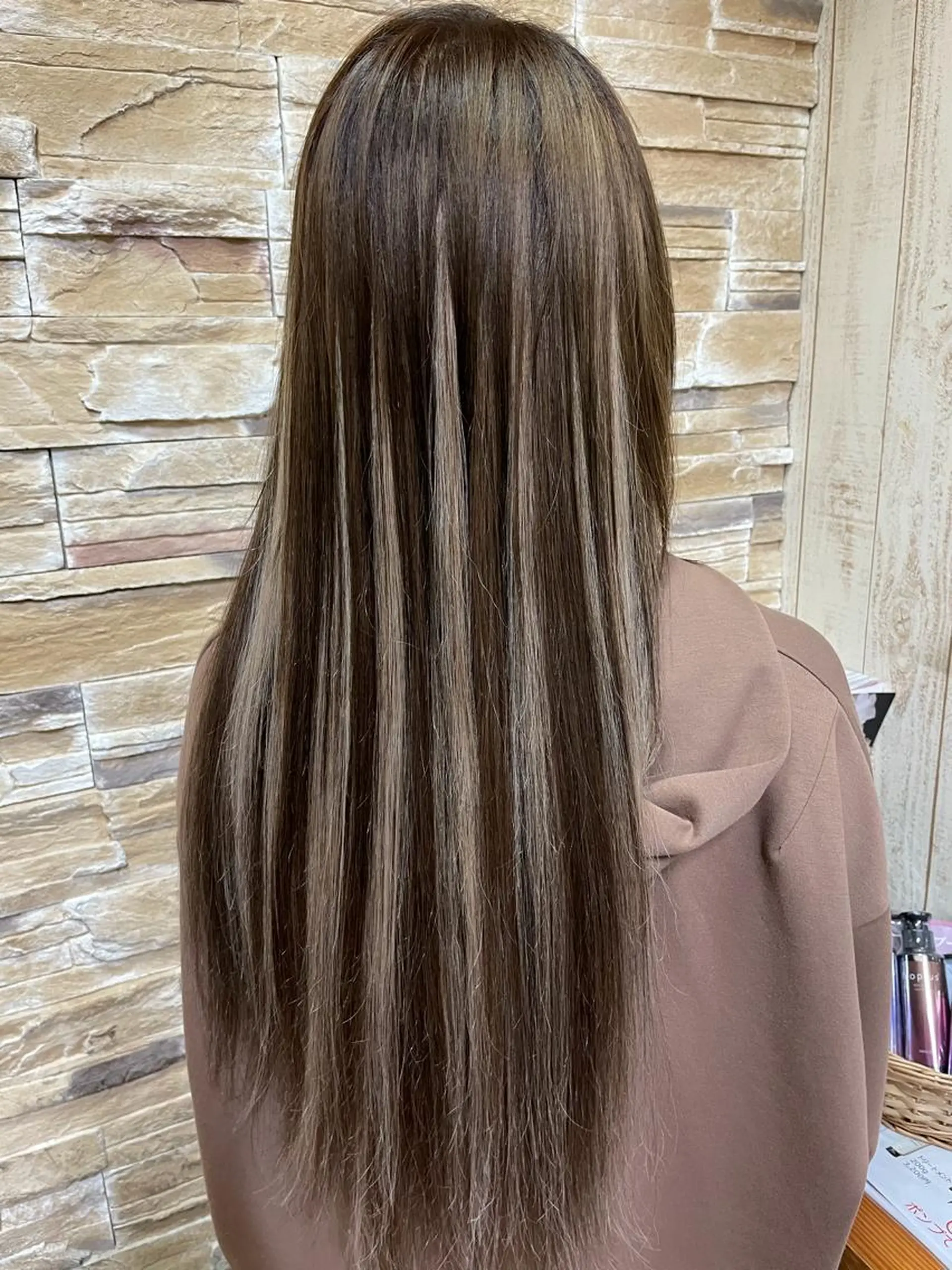 ミディアム カラー ヘアカラー トリートメント エクステ kr2s アメ村のヘアスタイル