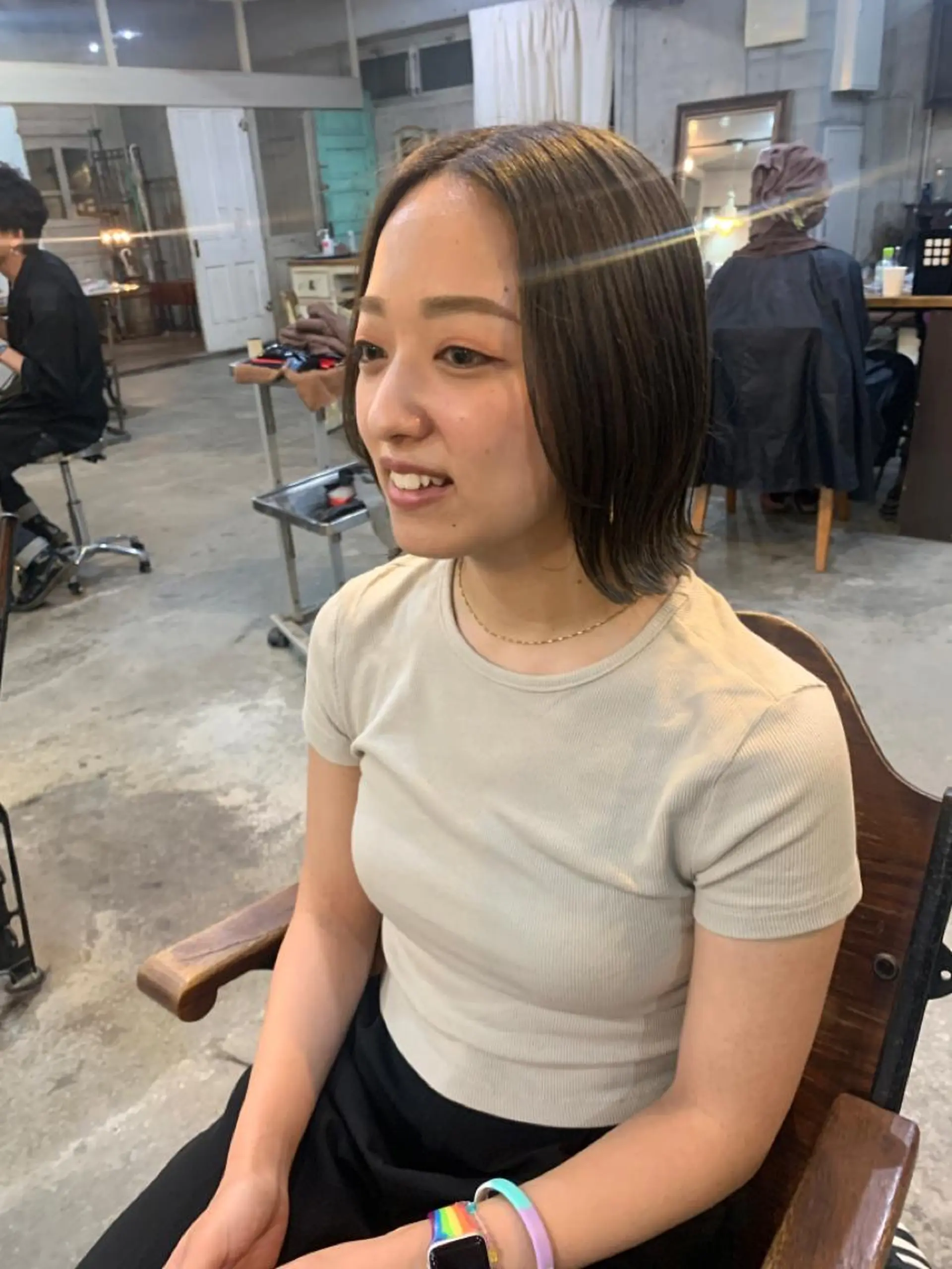 ショート カラー パーマ ヘアアレンジ メンズ ショートボブ メンズバレイヤージュ メンズブリーチ メンズハイライト メンズハイトーン カット ヘアカラー 🌈難波🌈ベージュ カラー【ヒロム】のヘアスタイル