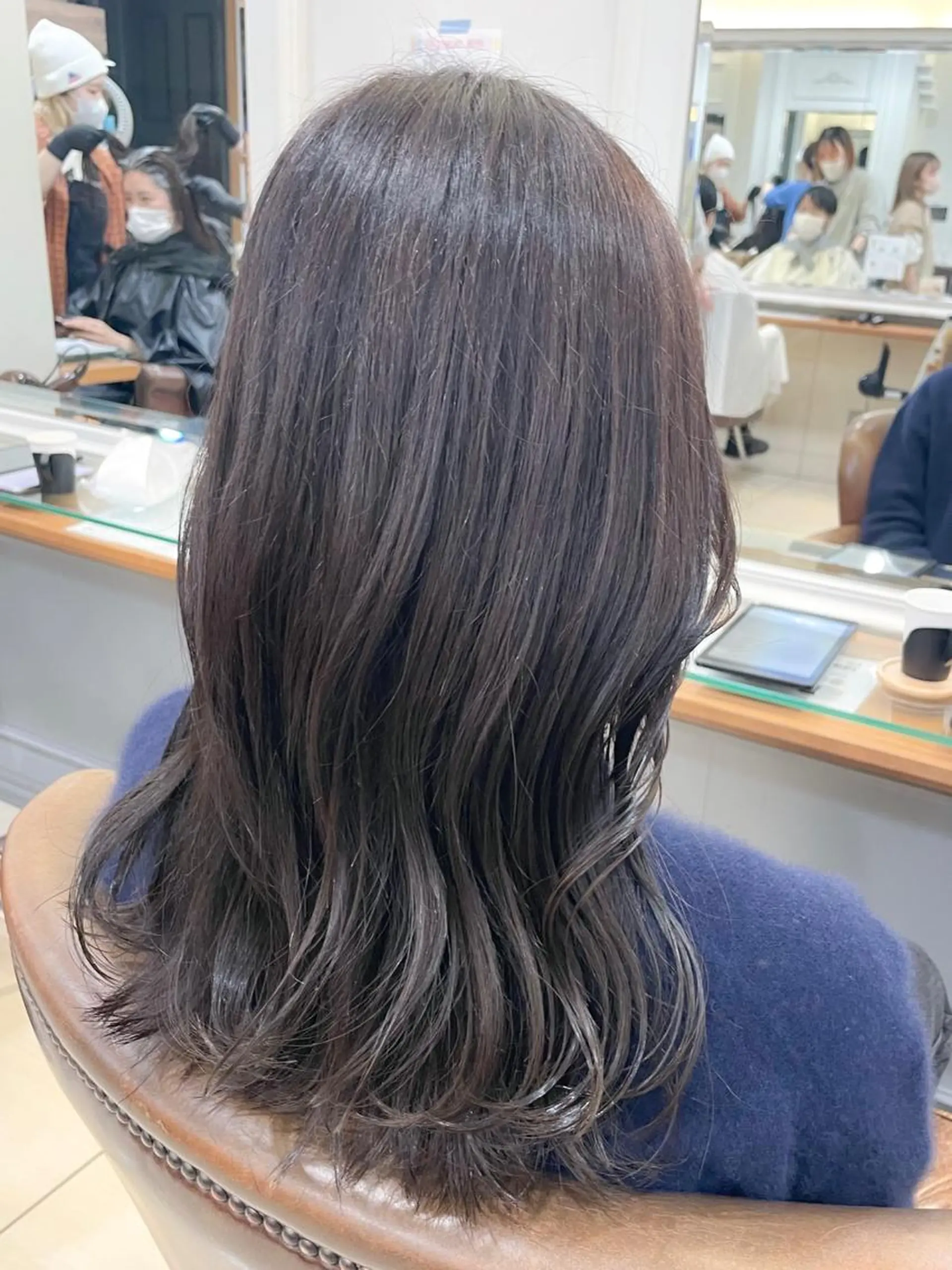 ミディアム カラー グレージュ カット ヘアカラー ✨カラー支持No.1 🧸ワキ カナコ🧸のヘアスタイル