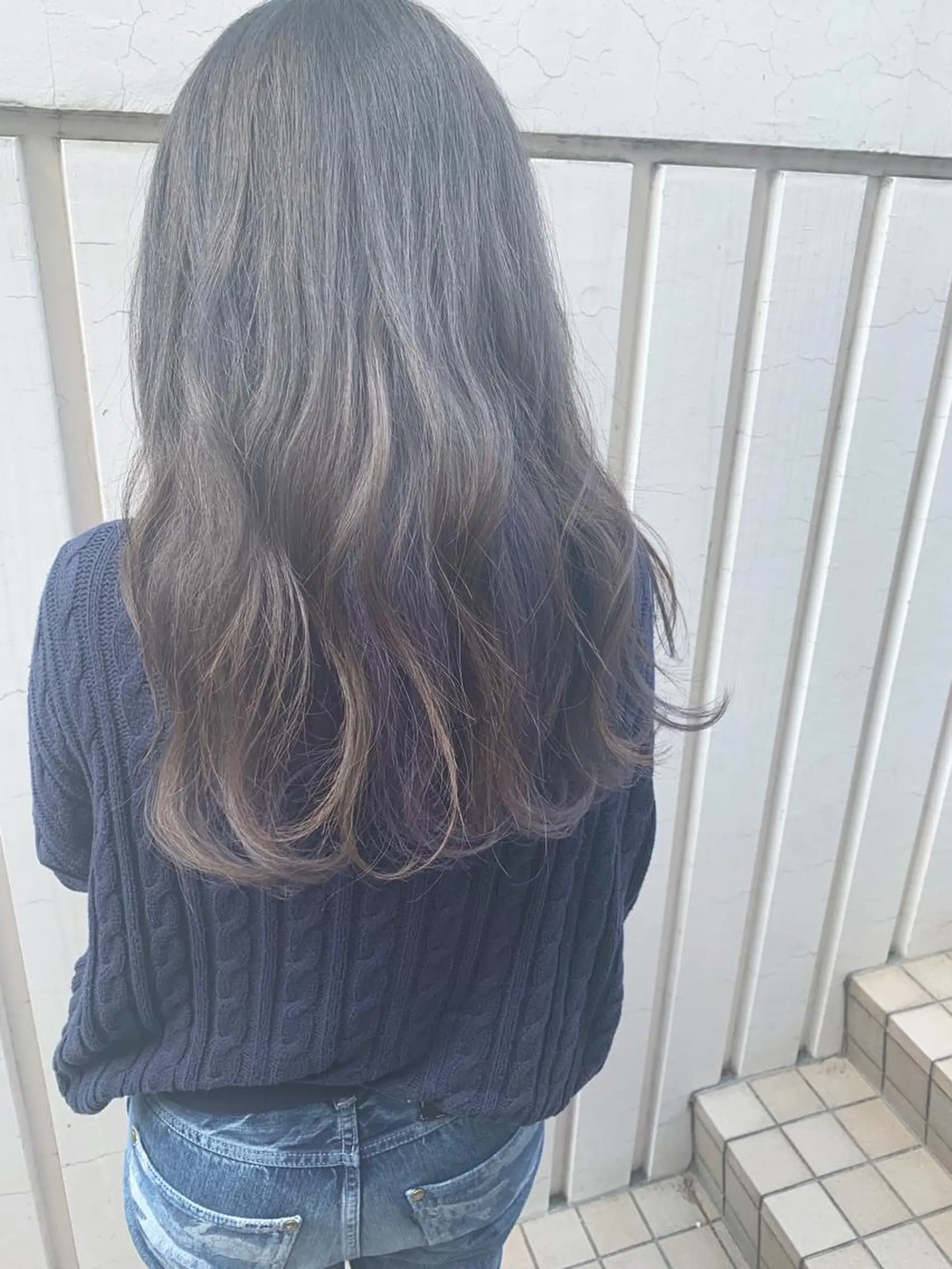 ロング カラー 髪質改善＆韓国風 RINAのヘアスタイル