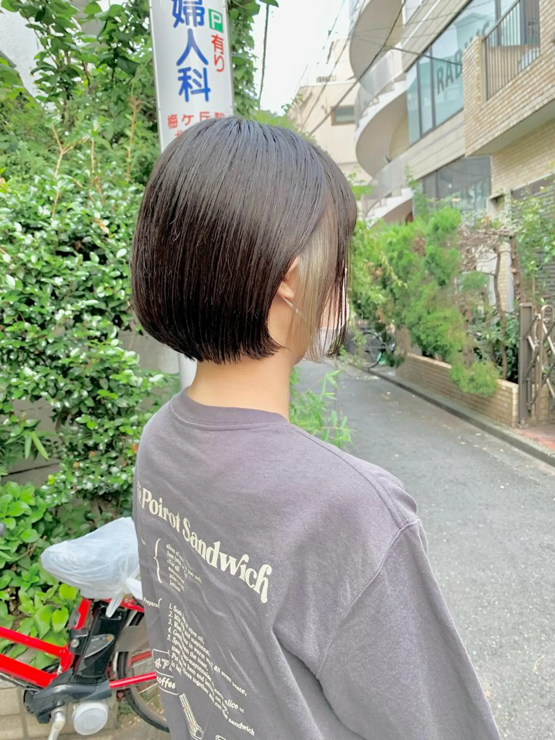 ショート カラー ショートボブ ボブ ショートヘア カット ヘアカラー トリートメント ボブ/ショート/縮毛 /レイヤー/内山翔太のヘアスタイル
