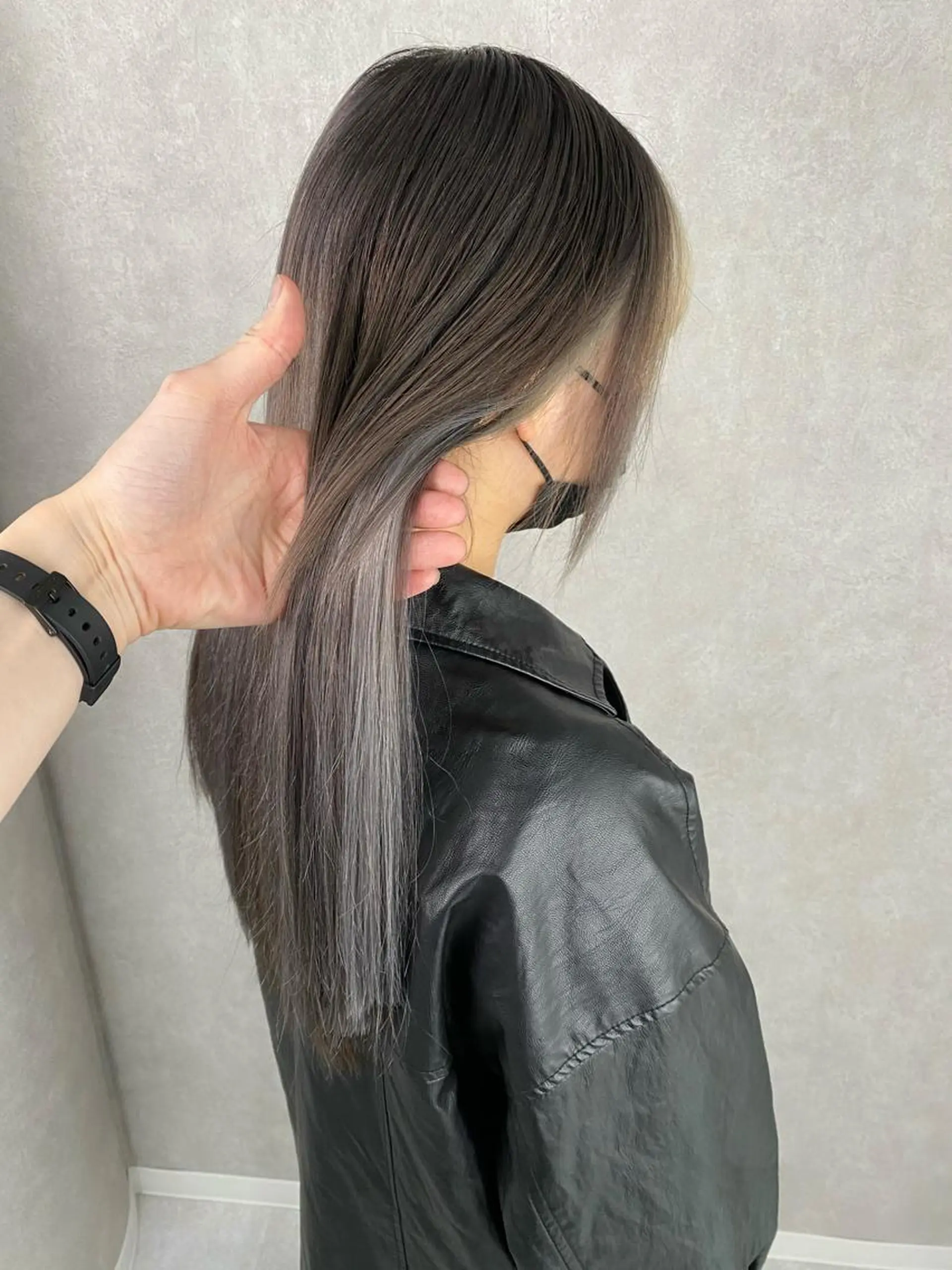ミディアム ★韓国風カラー ×エクステ★のヘアスタイル