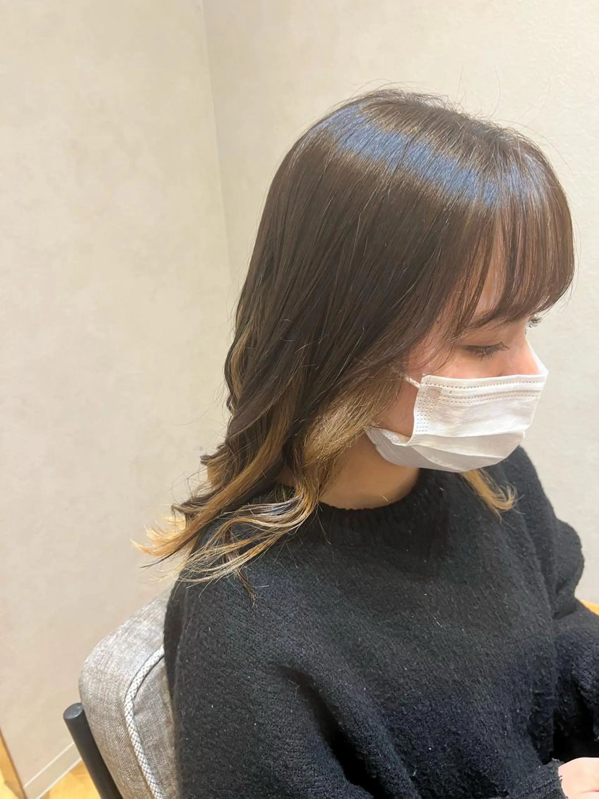 セミロング ヘアカラー トリートメント "今"だけでない美髪 KOTOMIのヘアスタイル