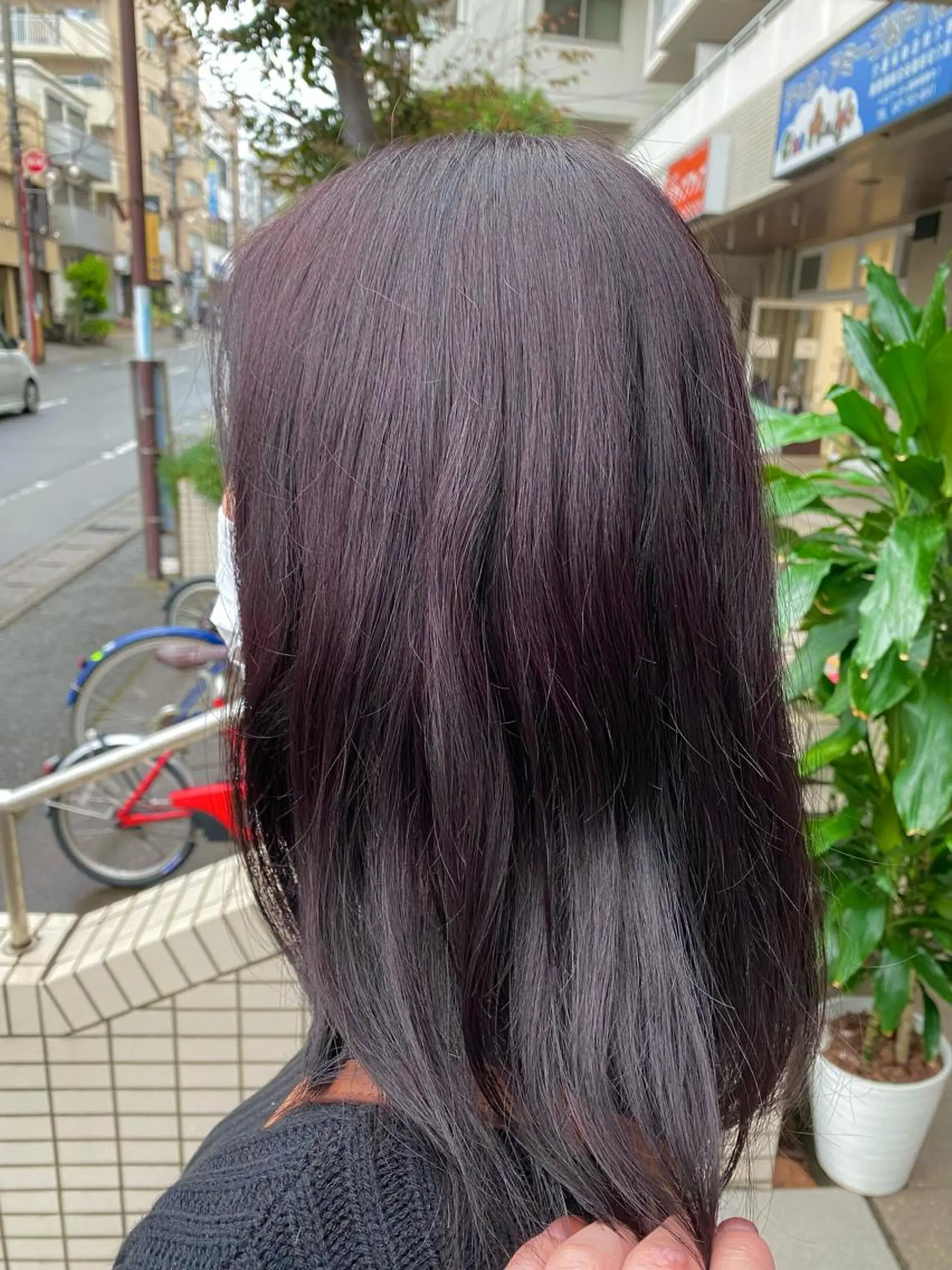 ミディアム カラー グレージュ パープルカラー パープルグレージュ 【店長】野呂 隼人のヘアスタイル