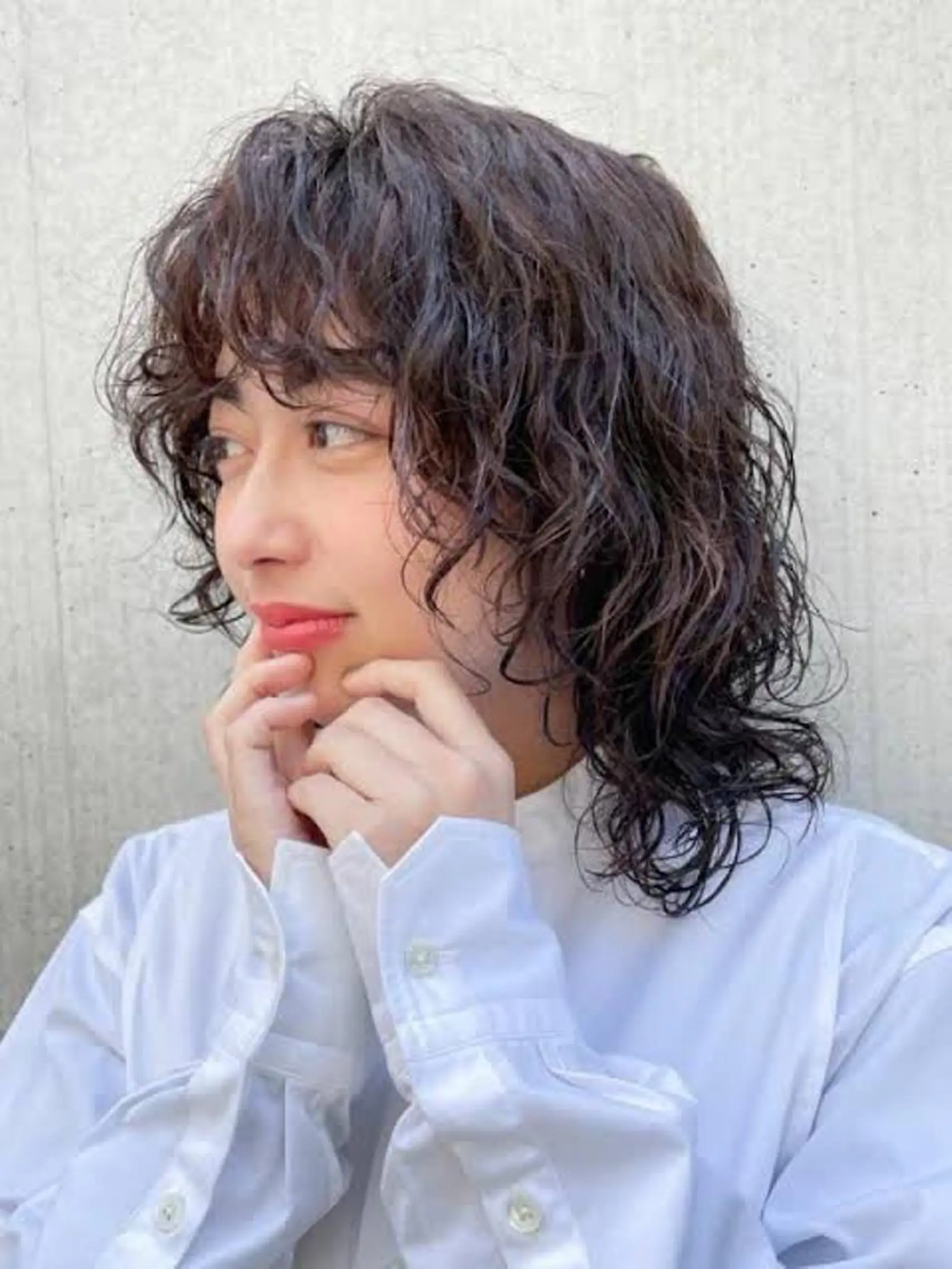 セミロング セミロングパーマ ウルフカット 森山 佳小里/カラー /似合わせカットのヘアスタイル