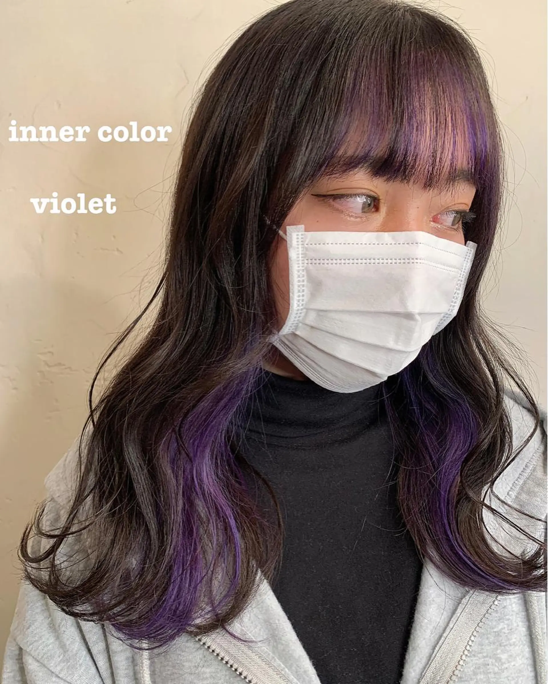 カラー ブリーチ インナーカラー hair saloon flamingo所属・宮野 桃花のヘアスタイル