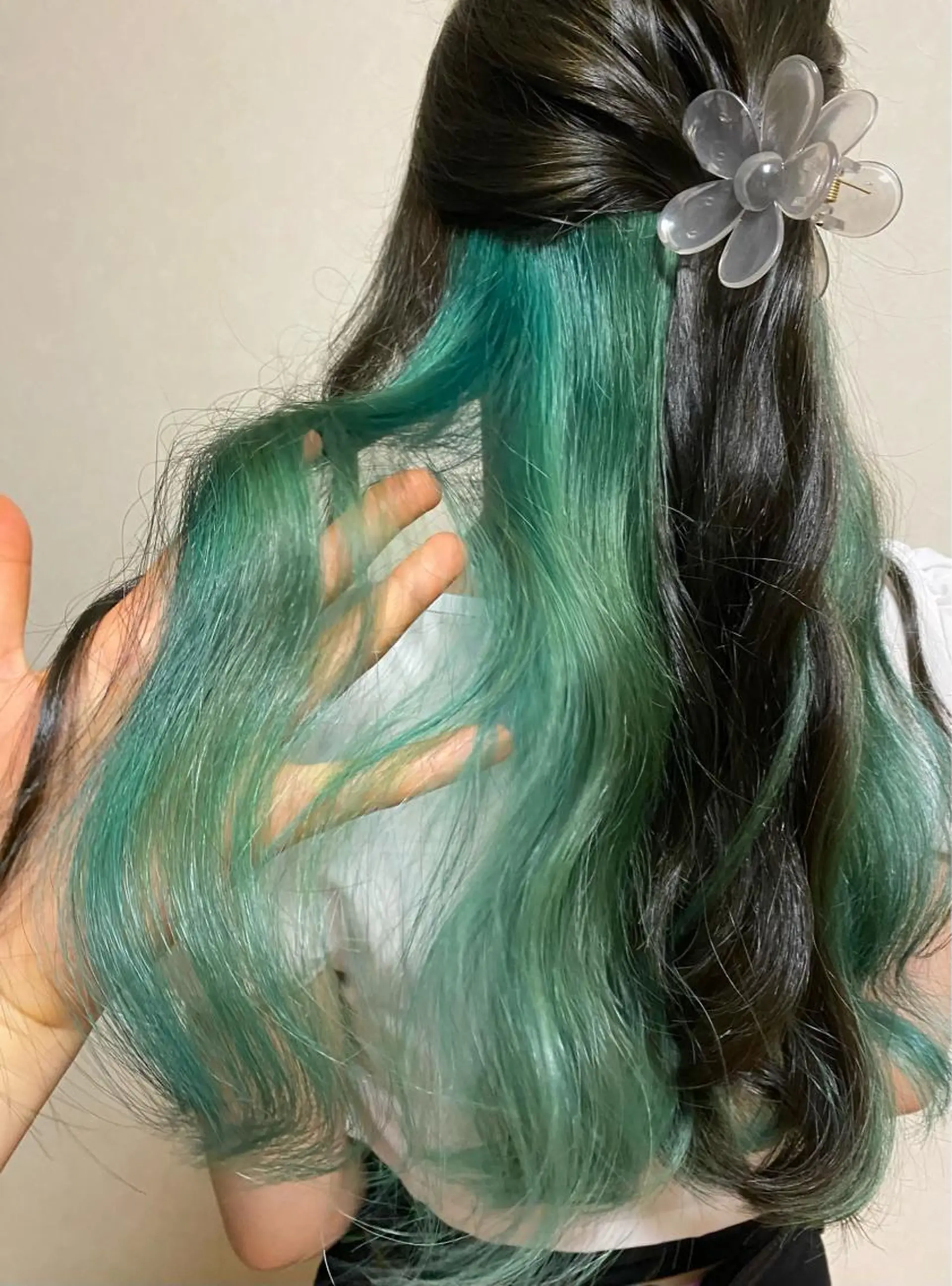 ロング カラー ヘアアレンジ ブリーチ 🌙レイヤー,韓国 ヘア🌙harukaのヘアスタイル