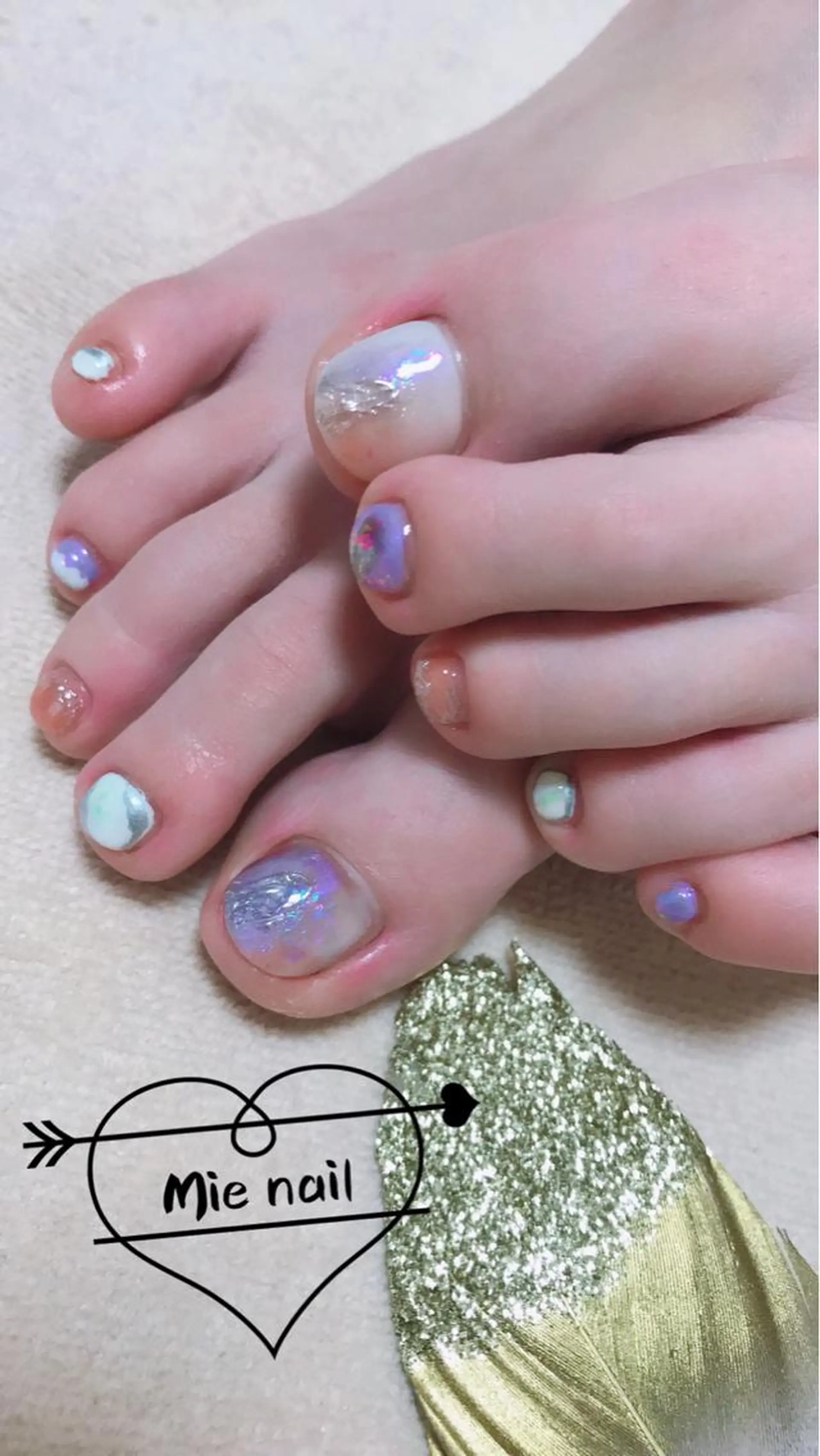 ネイル フットネイル Mie nailのネイルデザイン