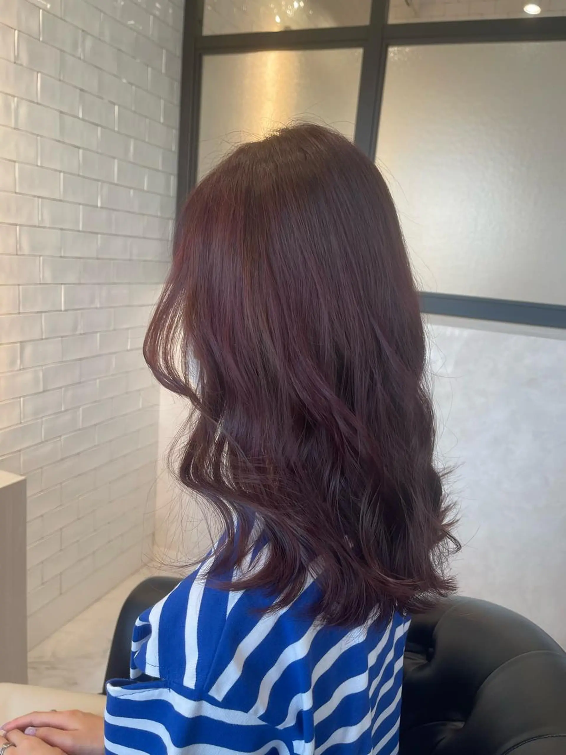 セミロング カラー カット ヘアカラー トリートメント &chaLme   心斎橋所属・emi/髪質改善/ 韓国風/艶カラーのヘアスタイル