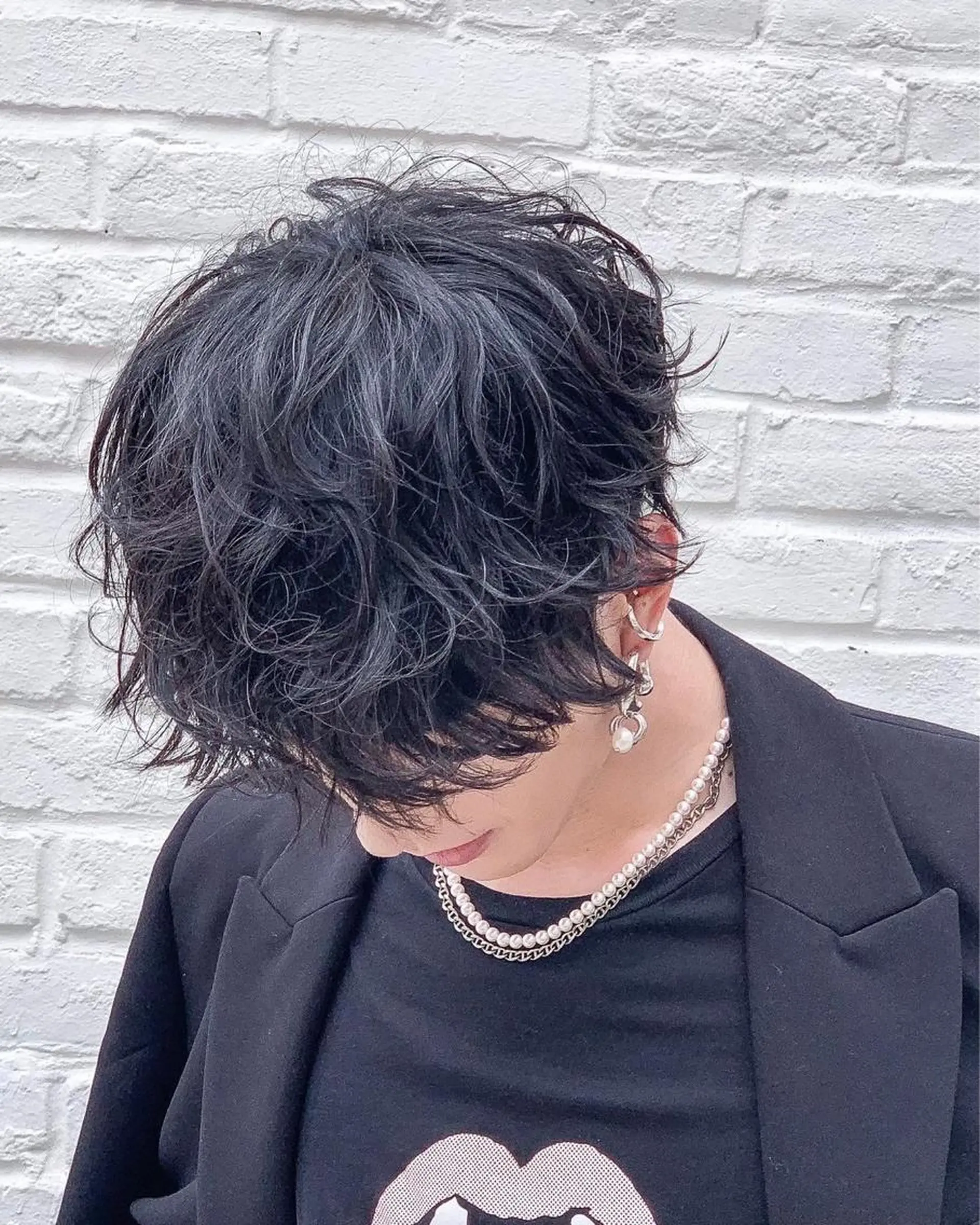 パーマ ヘアアレンジ メンズ メンズパーマ スパイラルパーマ カット ヘアカラー トリートメント ヘアセット 🌷FUKA🌷 まろやかハイトーンのヘアスタイル