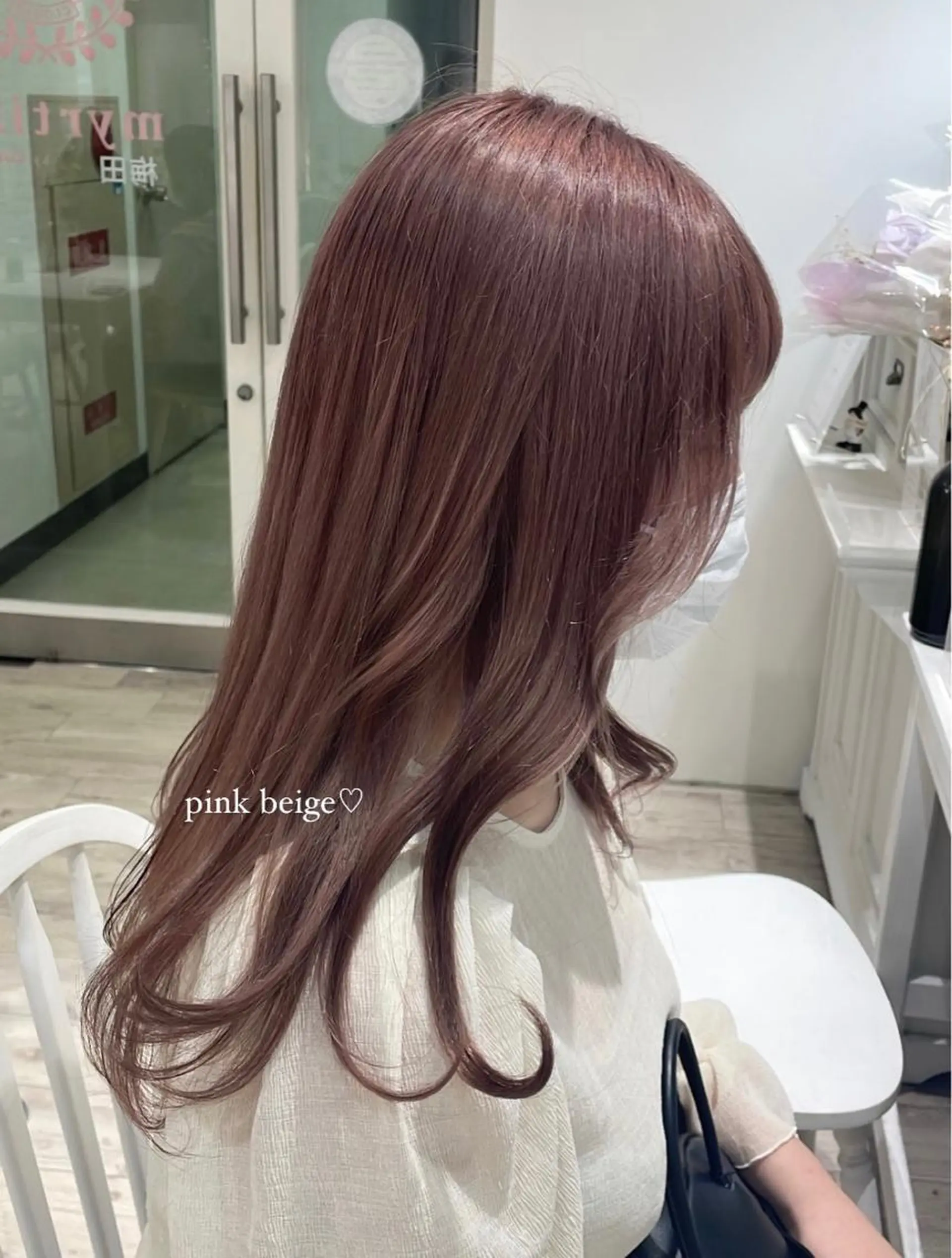 ロング ヘアカラー トリートメント ヘッドスパ himawari♡ 柔らかいカラーのヘアスタイル