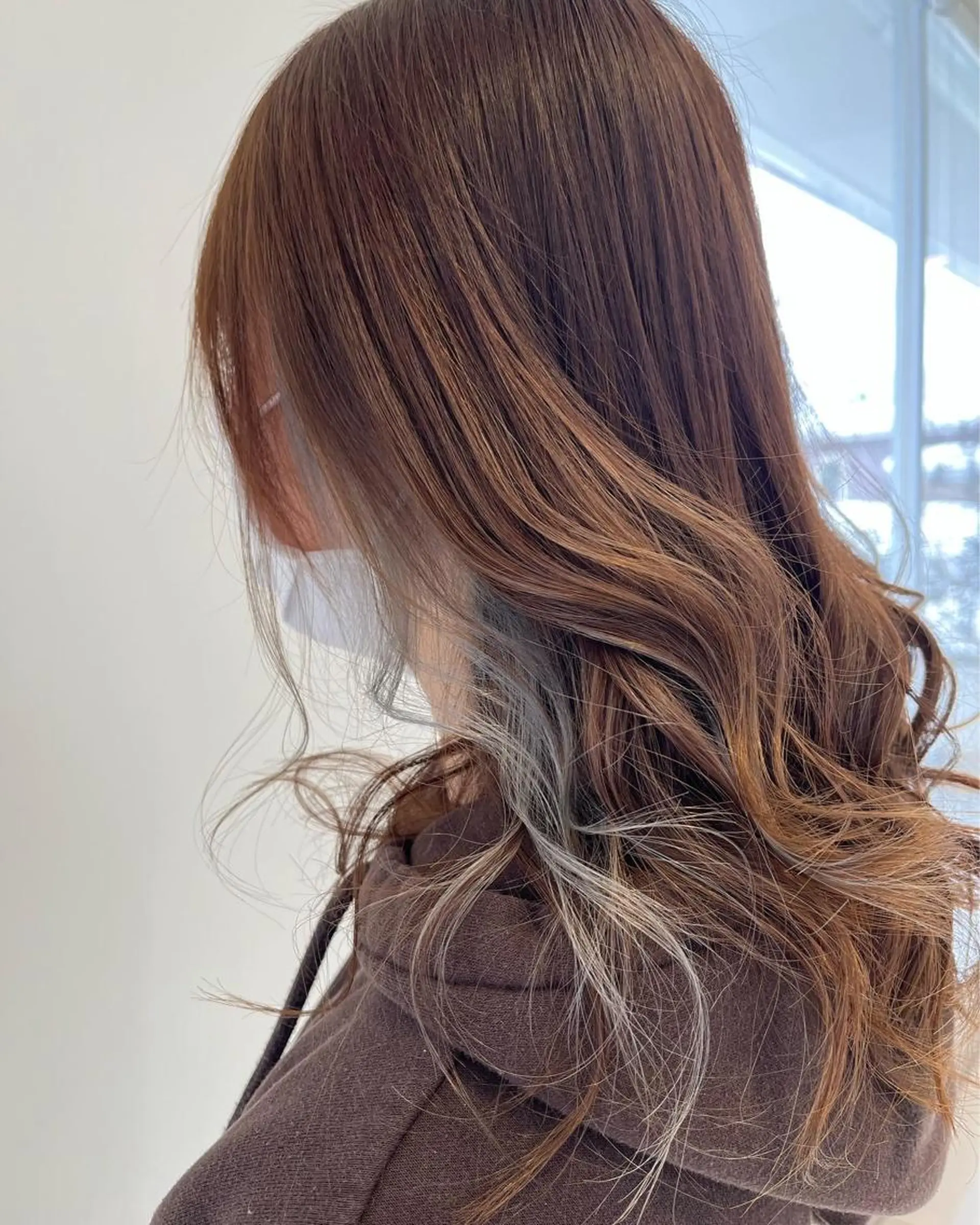 ミディアム ヘアカラー EARTH長岡 🌼渡辺まい🌼のヘアスタイル