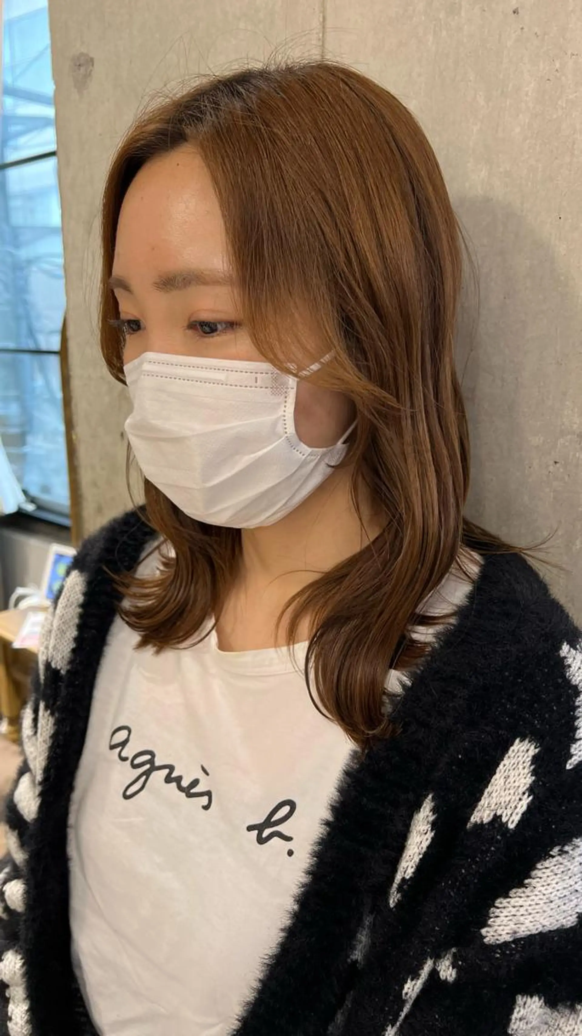 ミディアム 顔まわりレイヤー レイヤーカット COAPLUS所属・透明感color特化 🪄cocoroのヘアスタイル