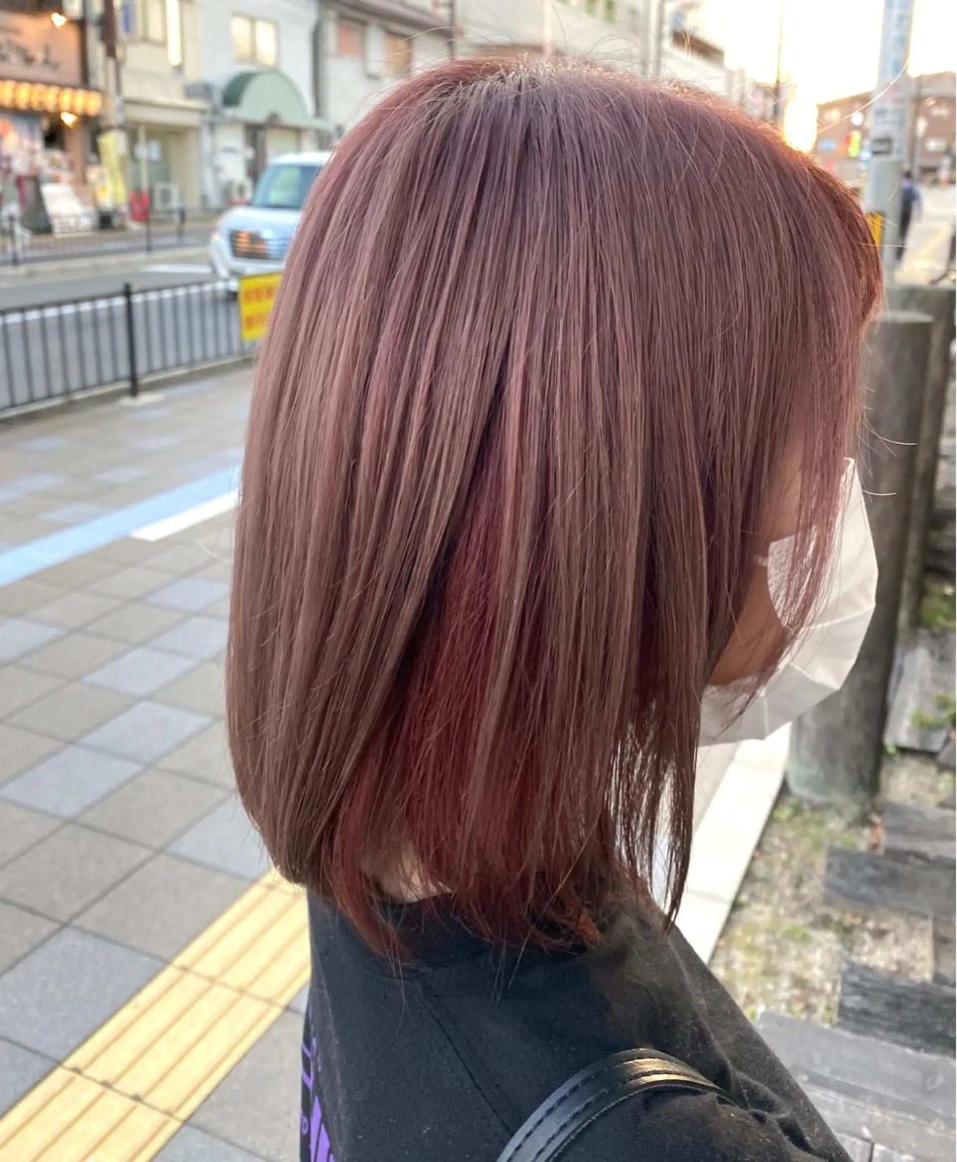 カラー ピンクカラー 橋本 しゅうまのヘアスタイル