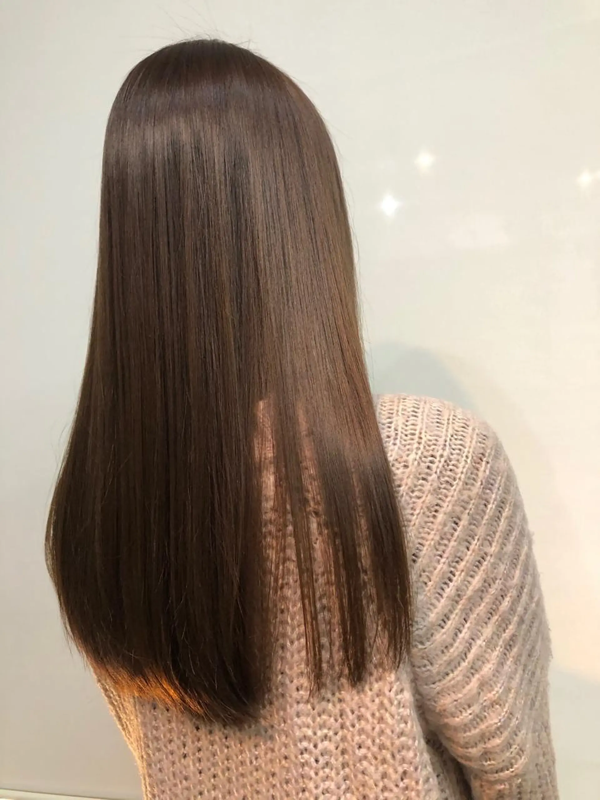 ロング カット 縮毛矯正 トリートメント 桑原 菜摘のヘアスタイル