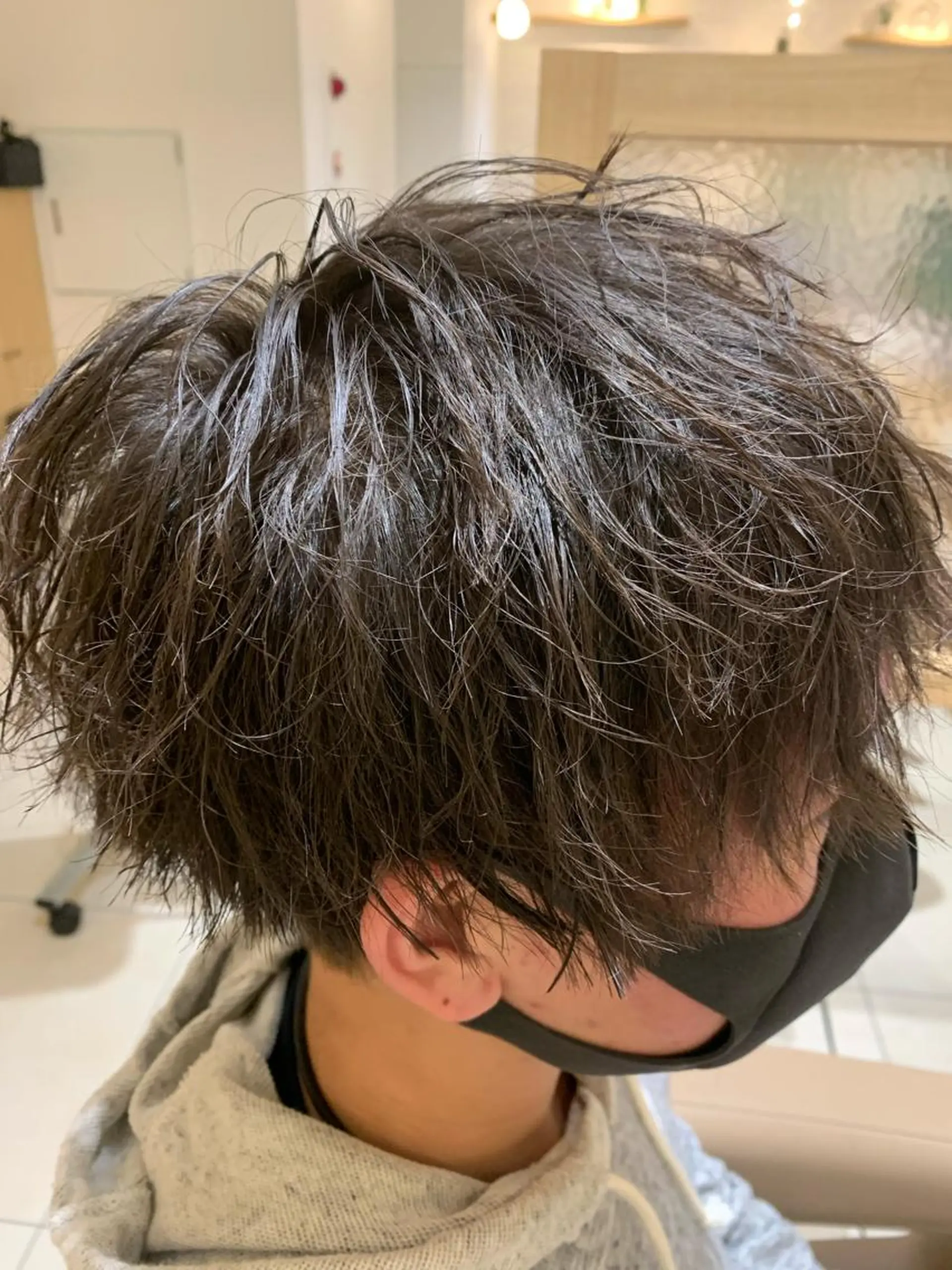 パーマ メンズ メンズパーマ ツイストスパイラルパーマ スパイラルパーマ 縮毛矯正 髪質改善　鈴木のヘアスタイル