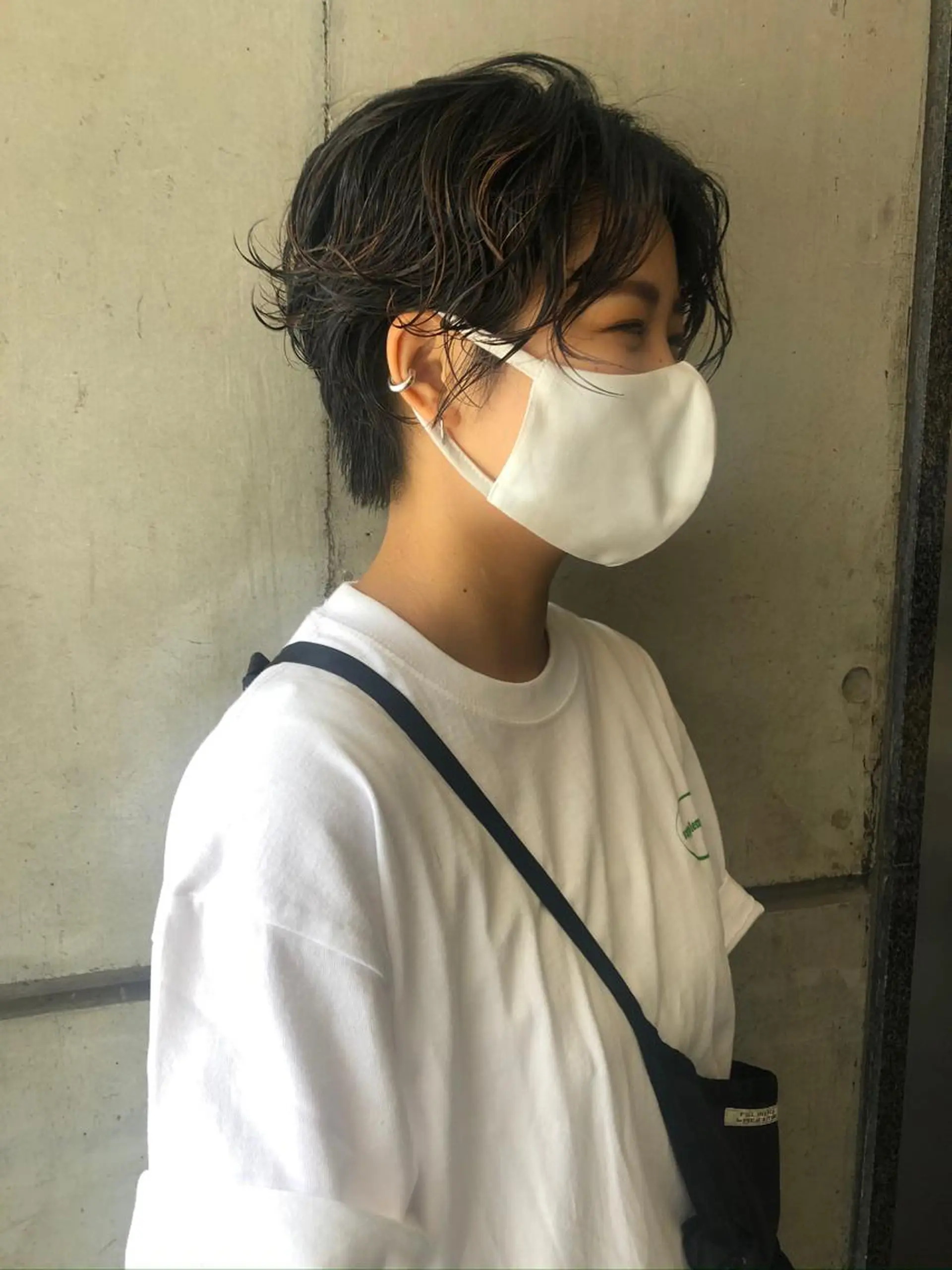 ショート パーマ カット パーマ 寒河江 友花のヘアスタイル
