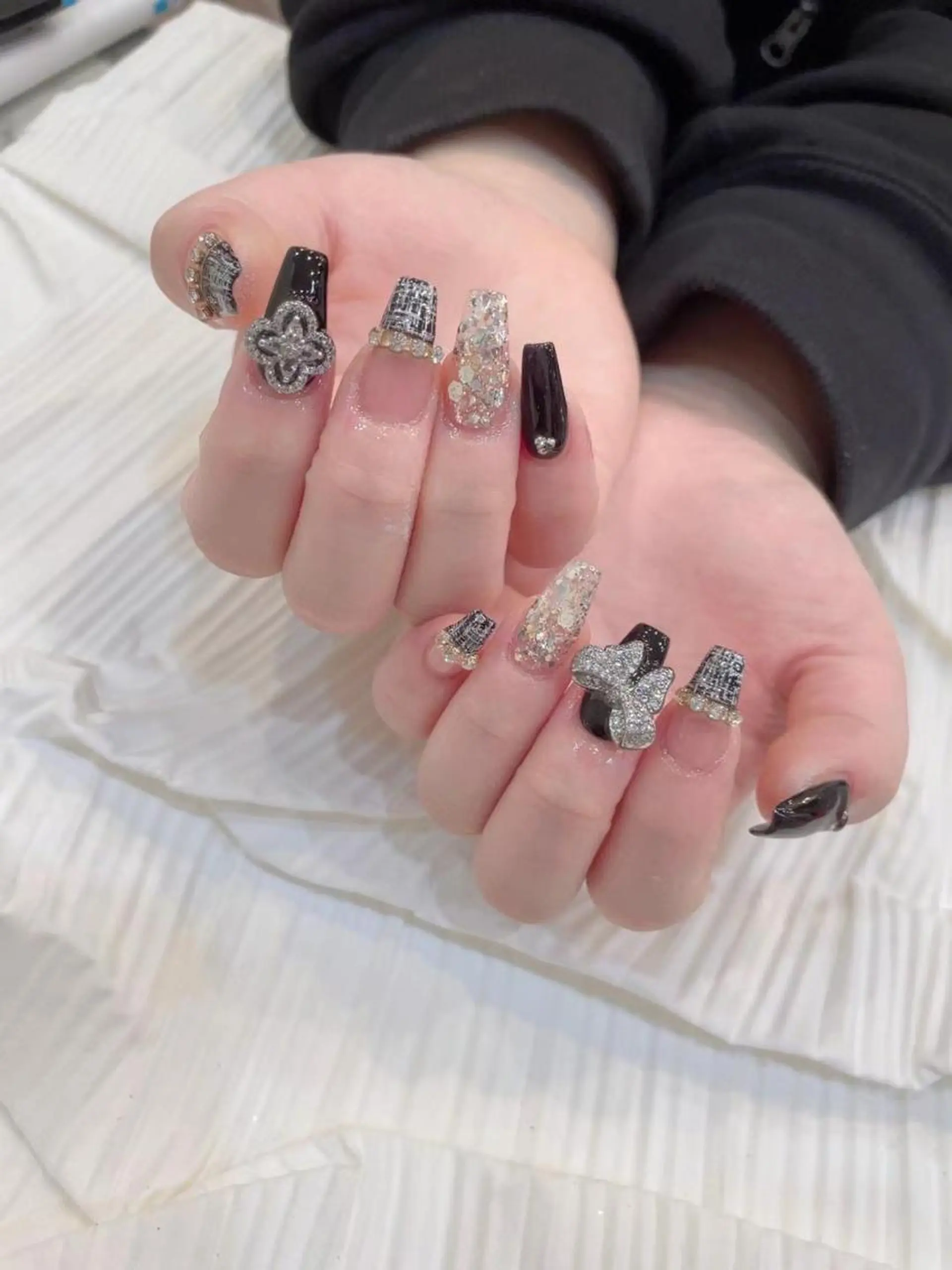 ネイル ツイードネイル Babarla Nailのネイルデザイン