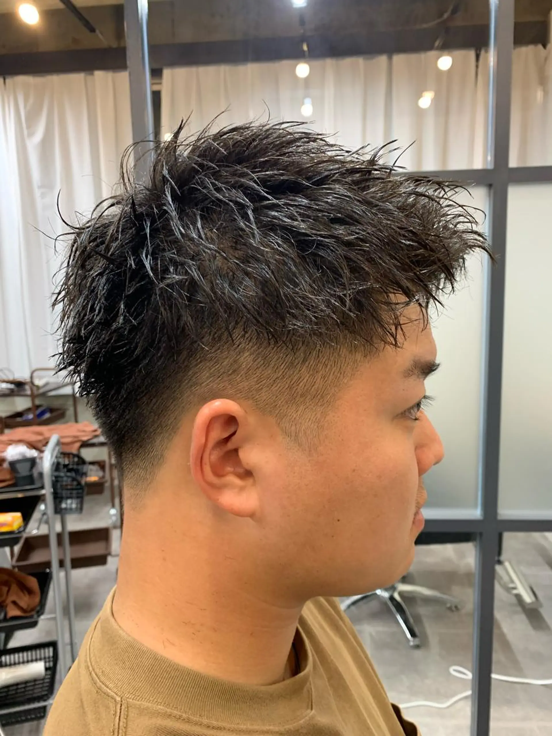 ショート ツイストパーマ カット パーマ CECIL hair なんば店所属・メンズパーマ 艶髪☆店長☆有馬のヘアスタイル