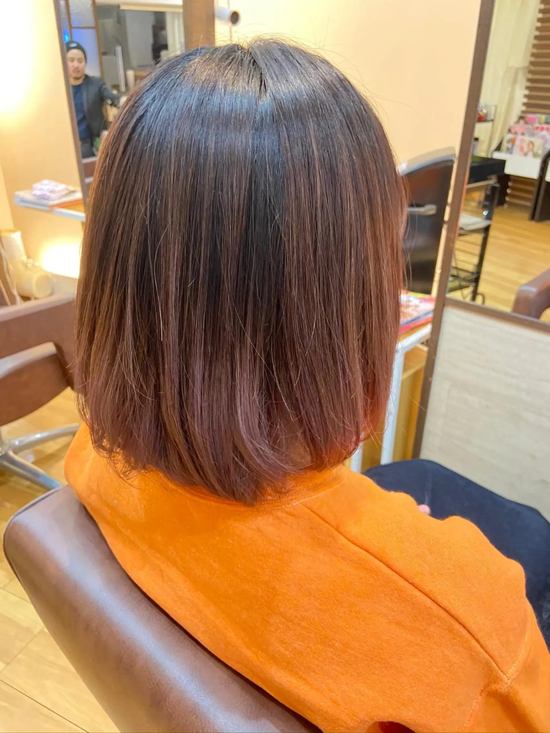 ミディアム アッシュ 卒業式のヘアスタイル CIEL天六店 三上春のヘアスタイル