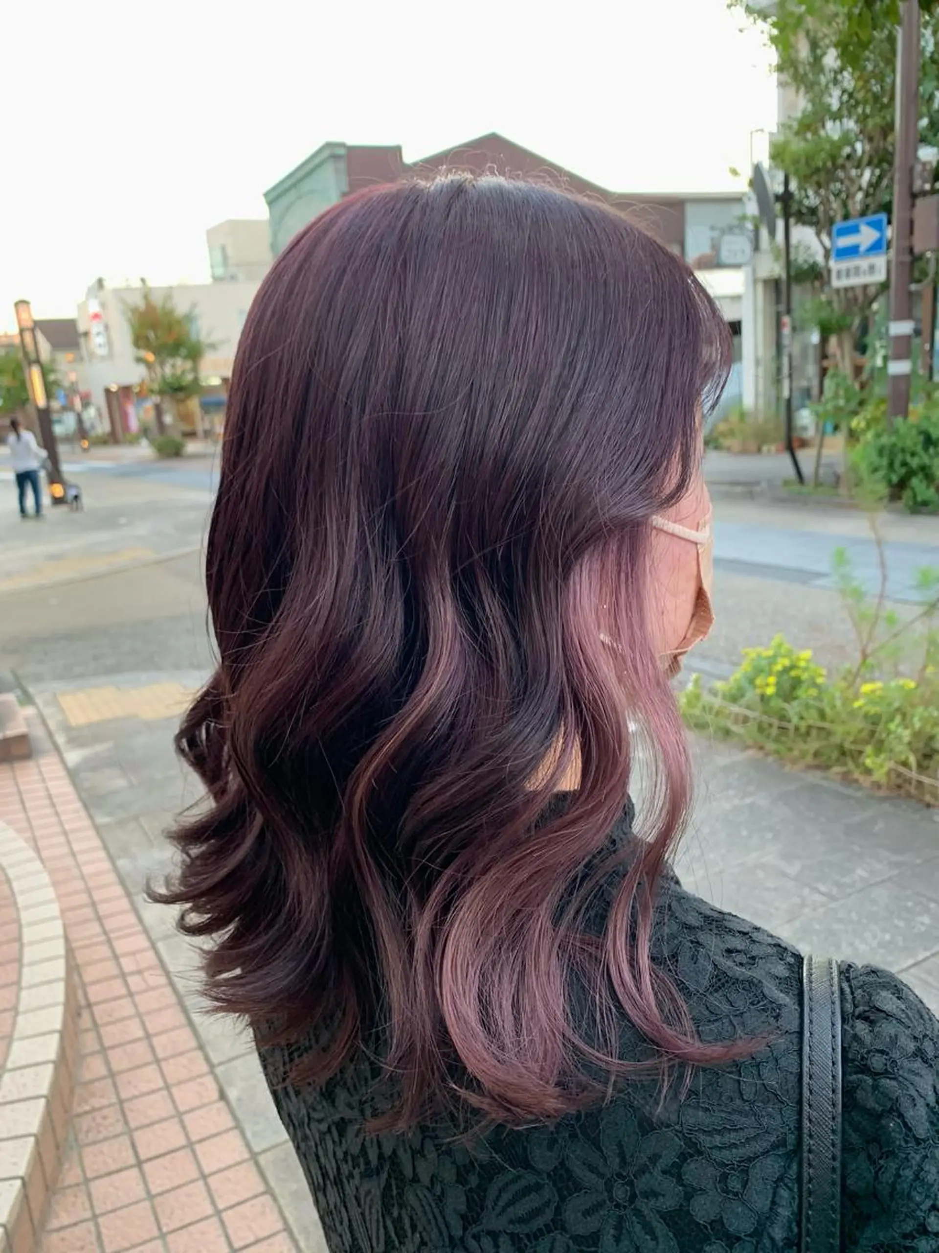セミロング カラー ピンクカラー Lunapiena所属・Lunapiena 🫧ナナのヘアスタイル