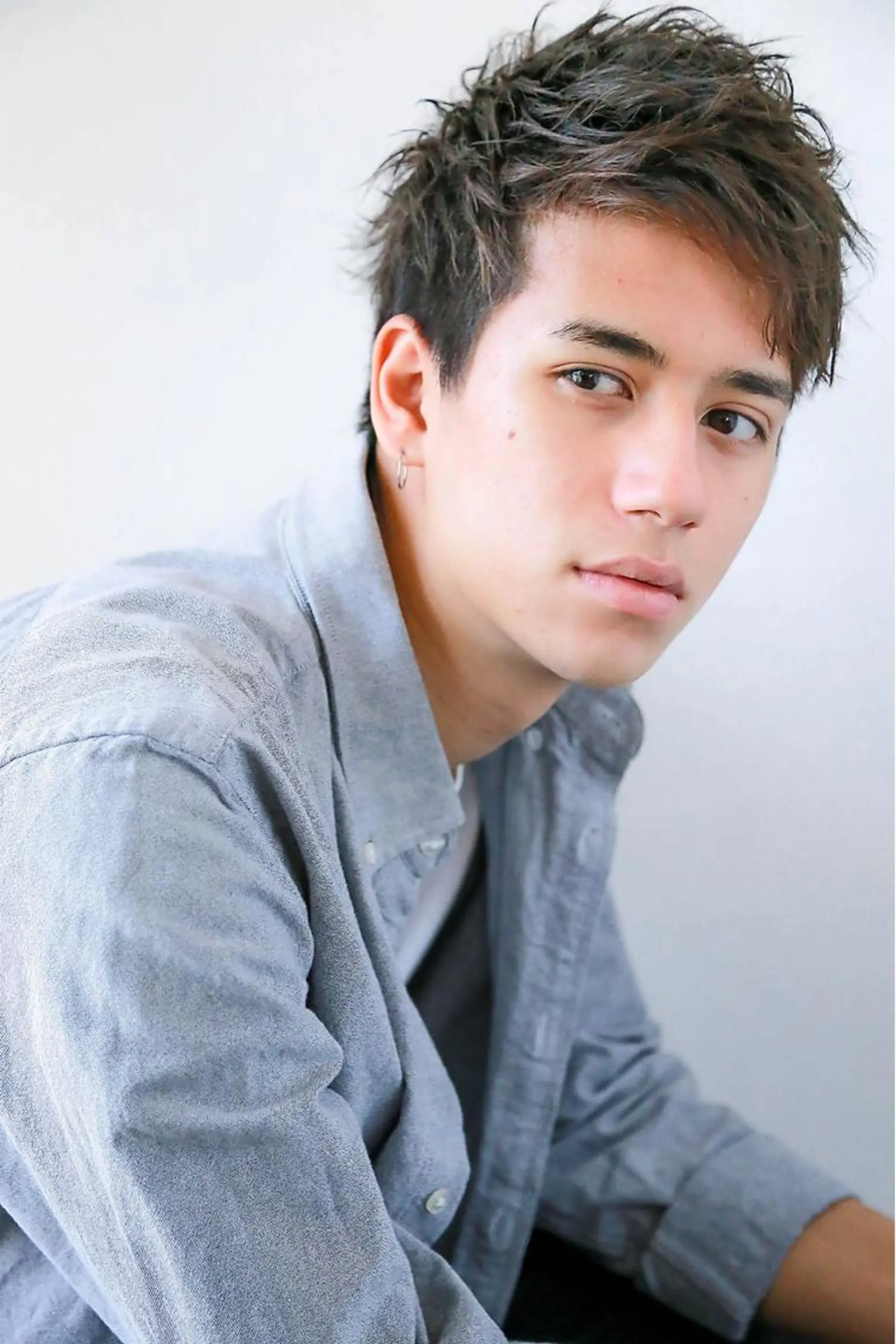 ショート メンズ verda所属・✨ブリーチなし透明感 池袋 水野のヘアスタイル