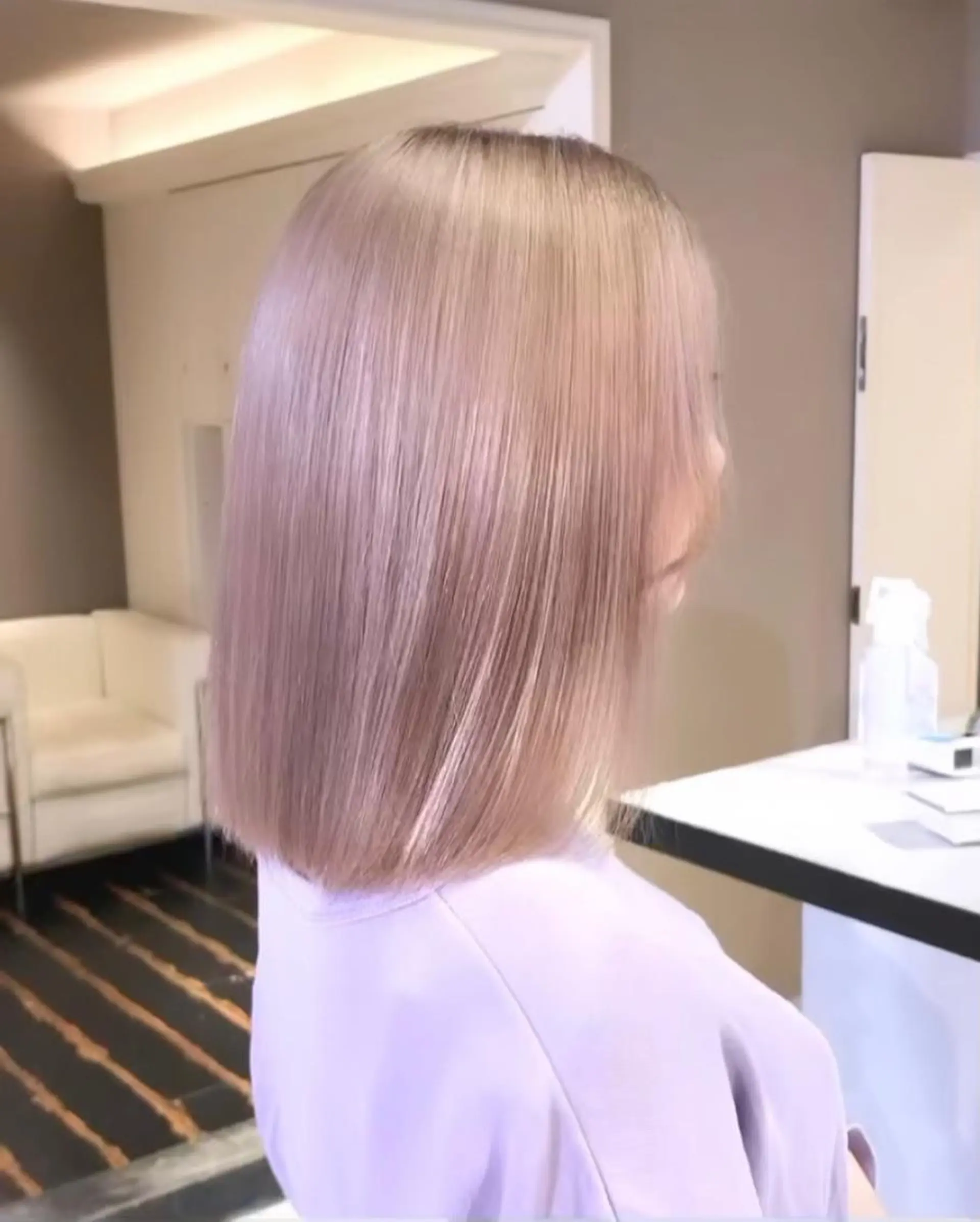 ミディアム カラー ヘアアレンジ ピンクカラー 全国No.1歴あり HINATA🥇のヘアスタイル