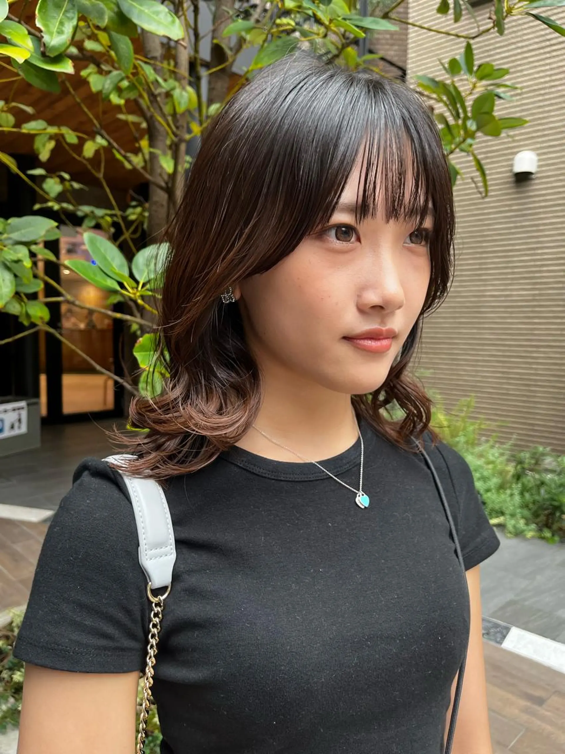 ミディアム くびれヘア 韓国風ヘア GIEN 末吉 海斗のヘアスタイル