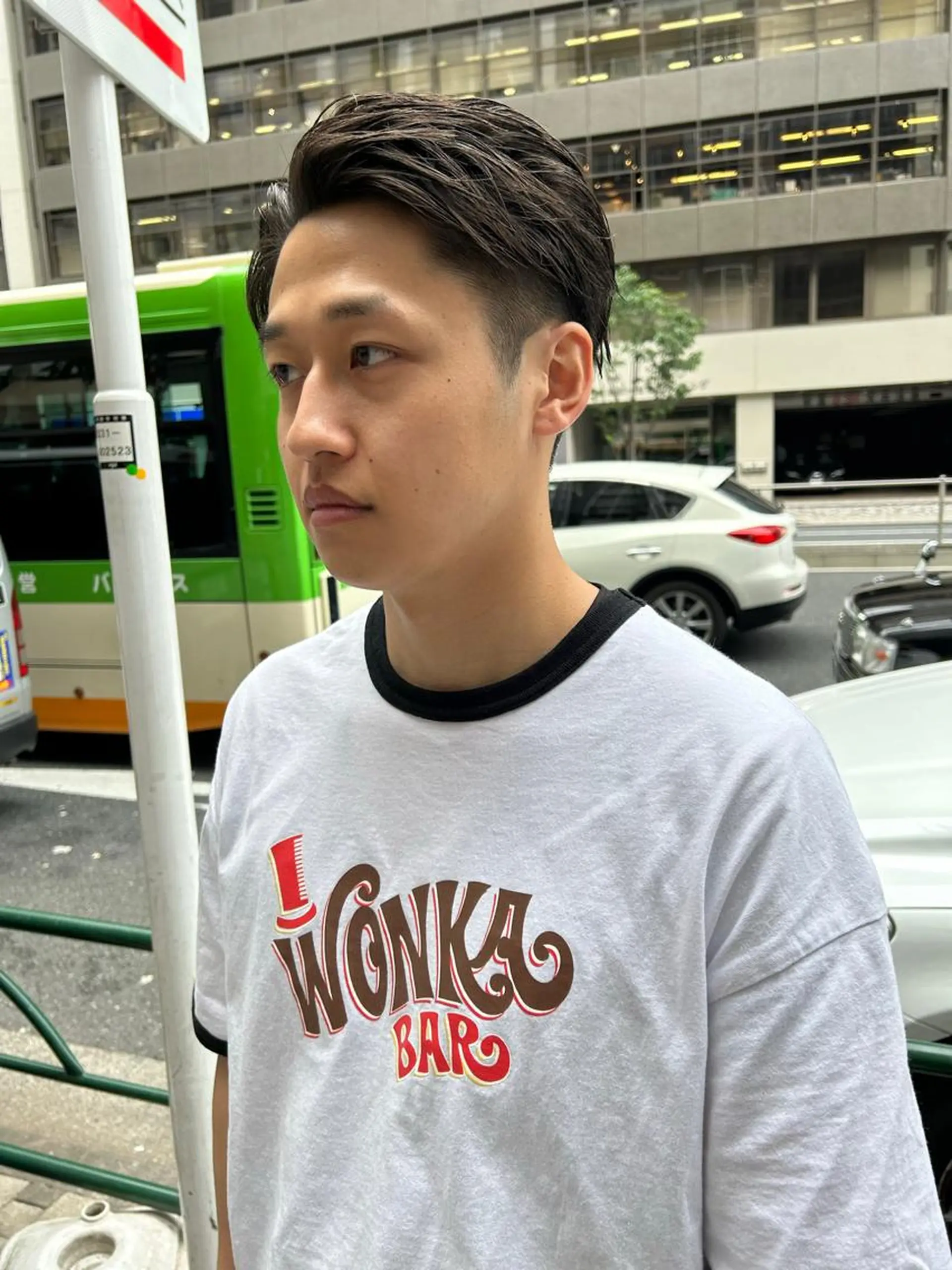 ショート メンズ かきあげバング ショートヘア カット charme所属・💈メンズ特化 /伊藤大輝💈のヘアスタイル