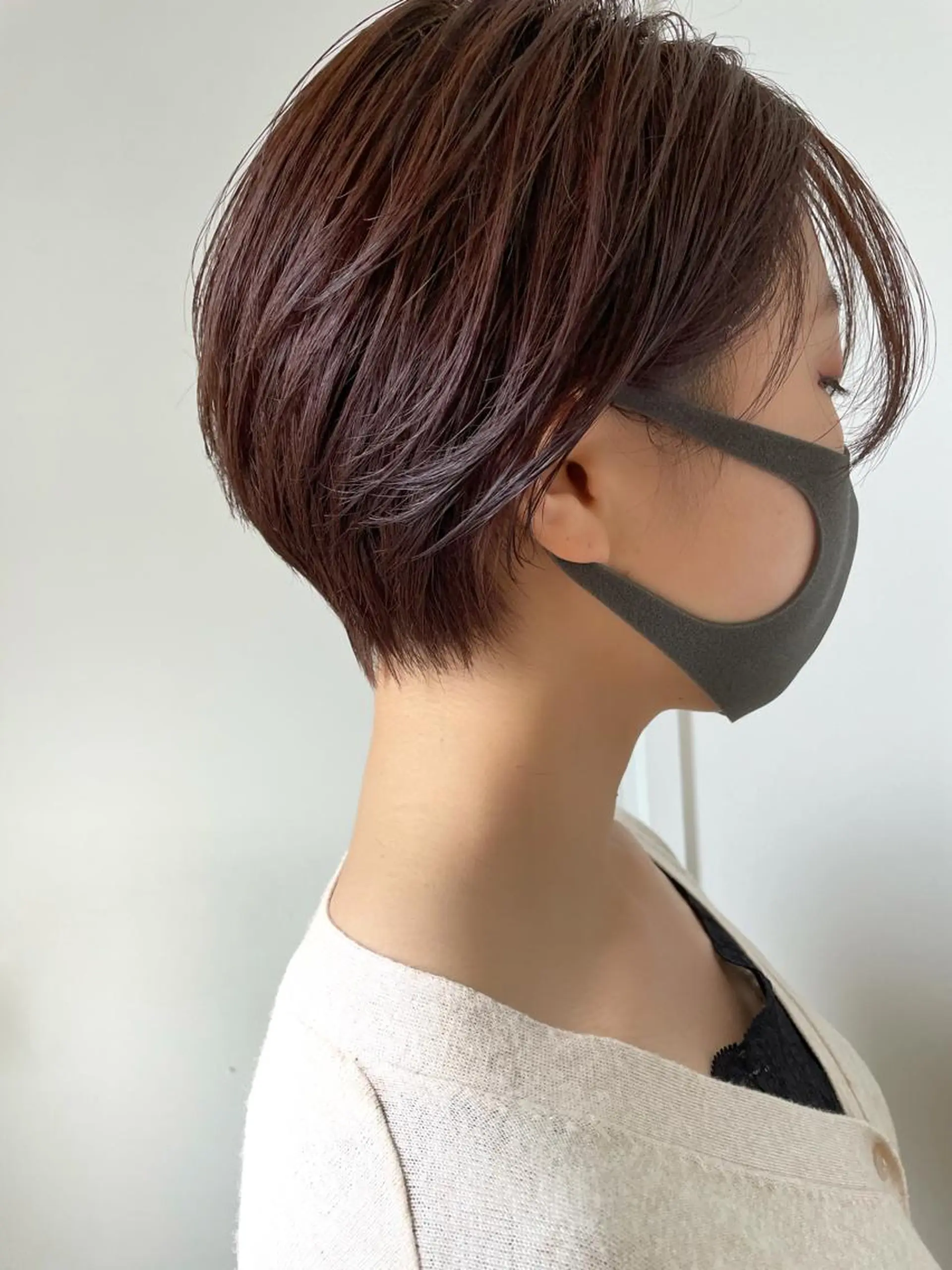 ショート カラー ショートボブ アッシュ 透明感カラー ハイライトカラー ハイトーンカラー カット ヘアカラー トリートメント 江上拓郎/ショート /酸性ストレートのヘアスタイル