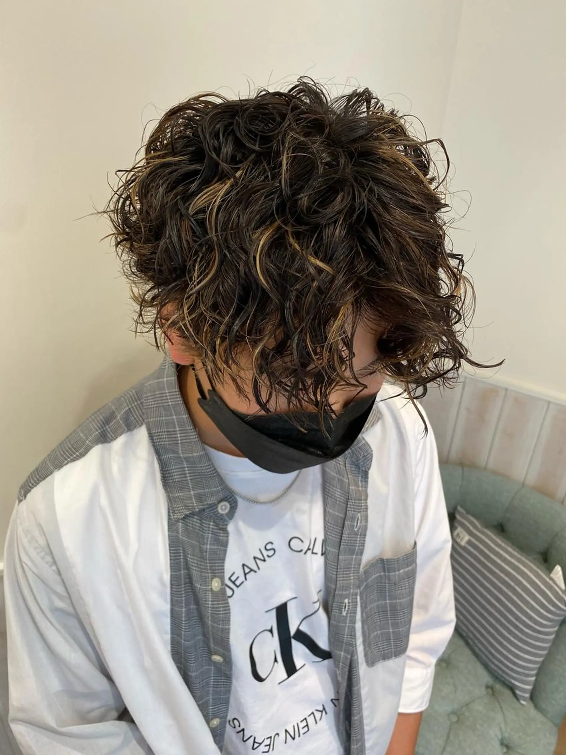パーマ メンズ カット パーマ ✨店長 鈴木輝✨のヘアスタイル