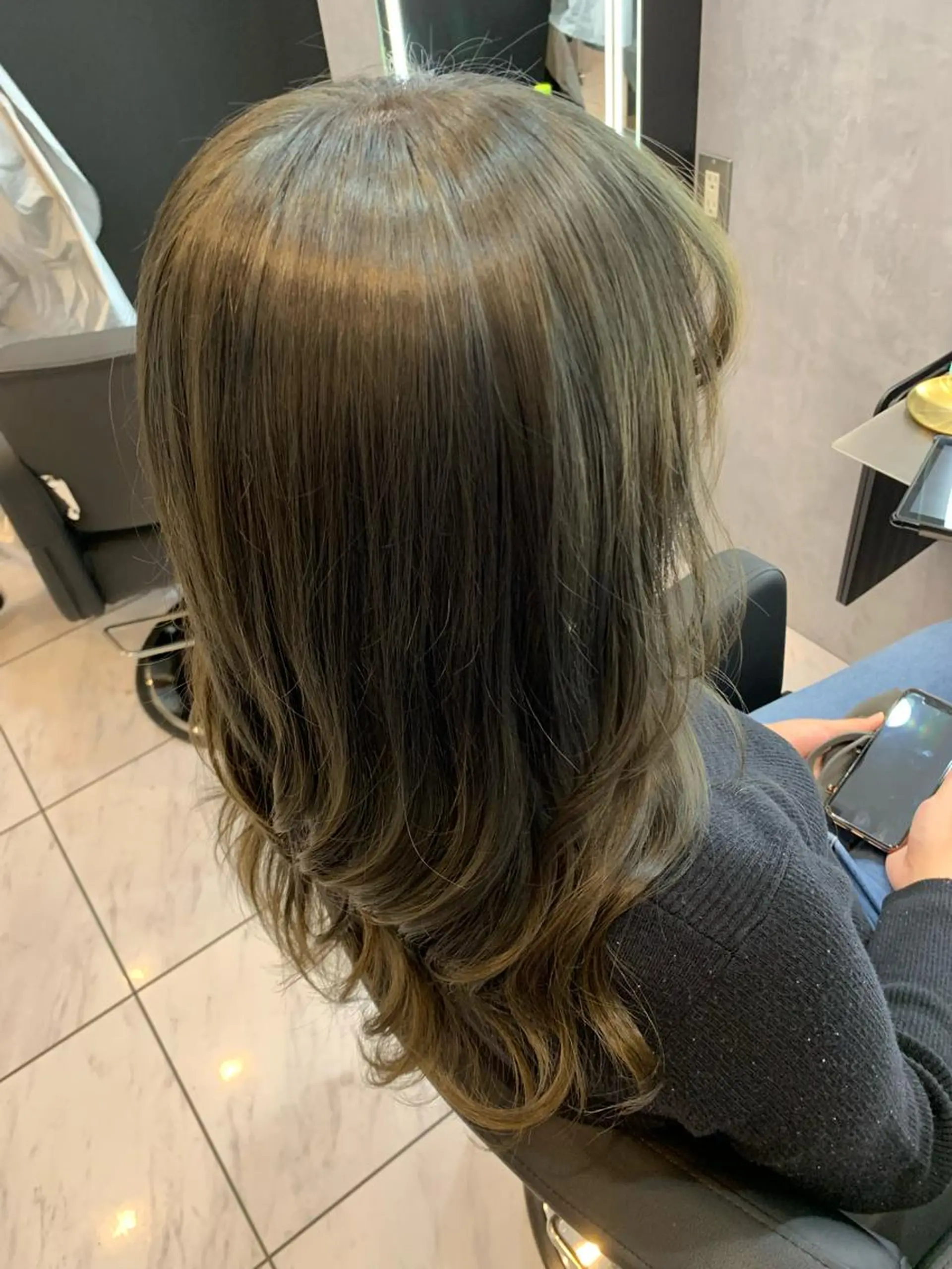 ロング カラー ブリーチ ブラウンカラー 透明感カラー ヘアカラー トリートメント 透明感/ブリーチ縮毛 /髪質改善/星野純一のヘアスタイル