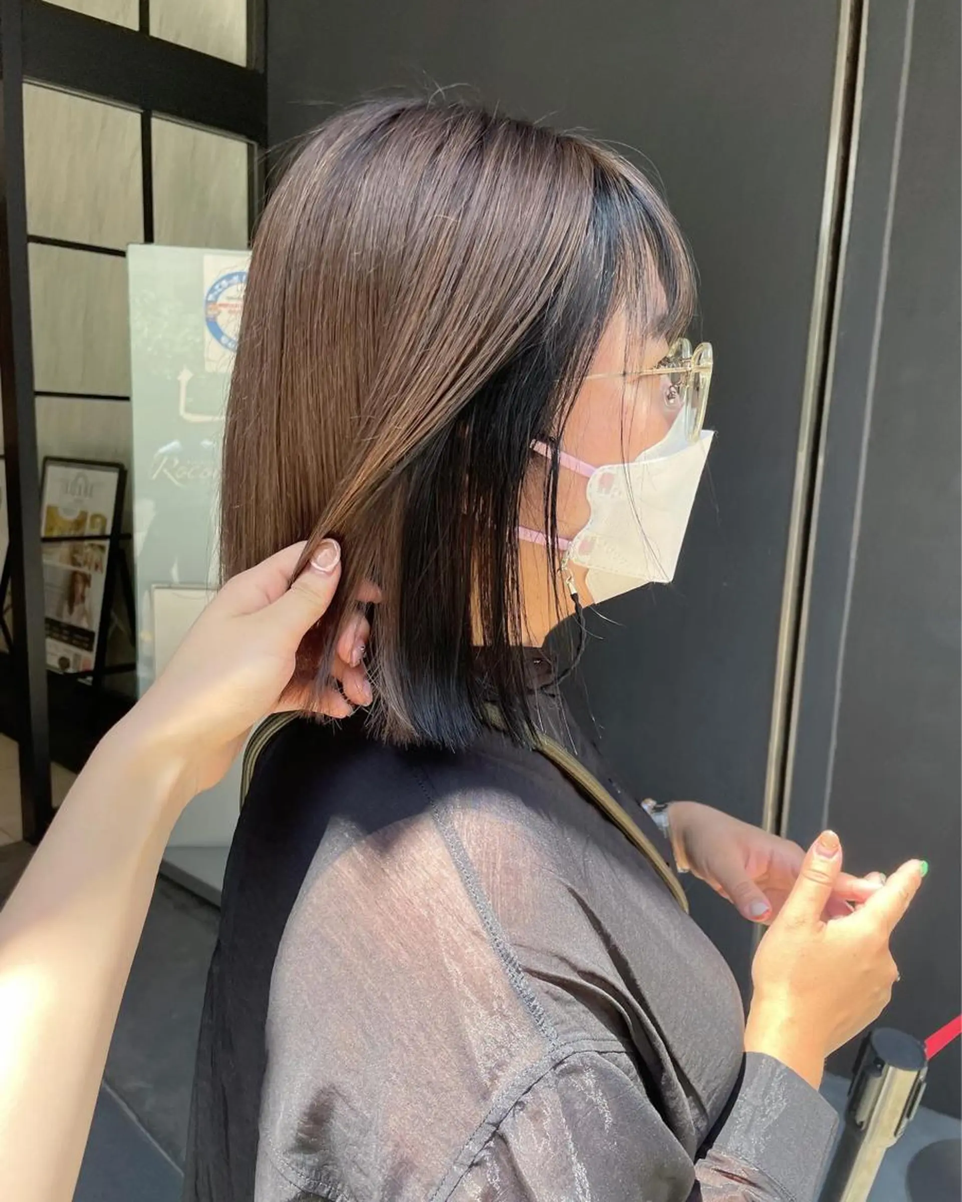 ショート カラー yohaku misakiのヘアスタイル