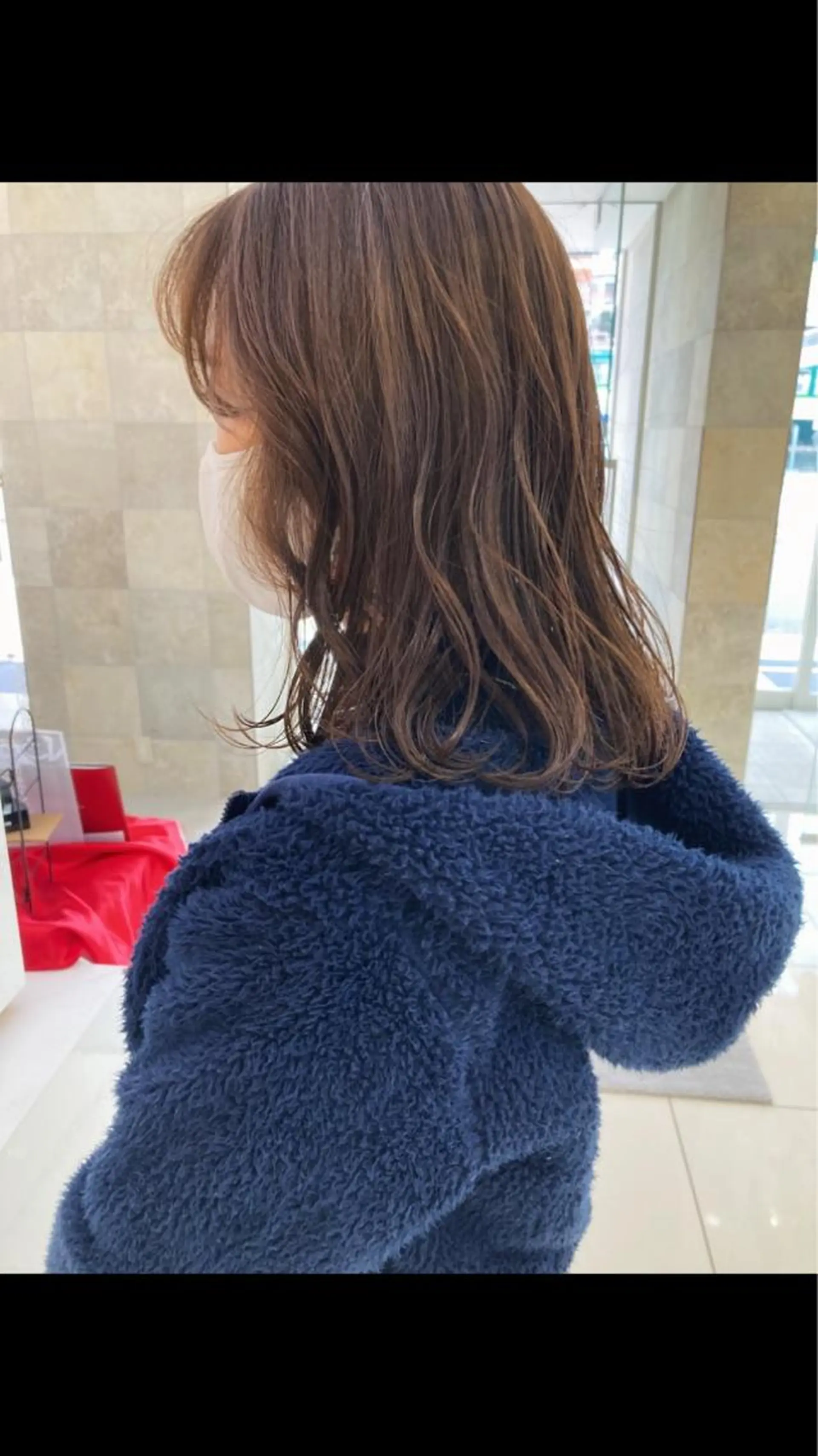 ミディアム カラー カット ヘアカラー トリートメント 田中 あかねのヘアスタイル