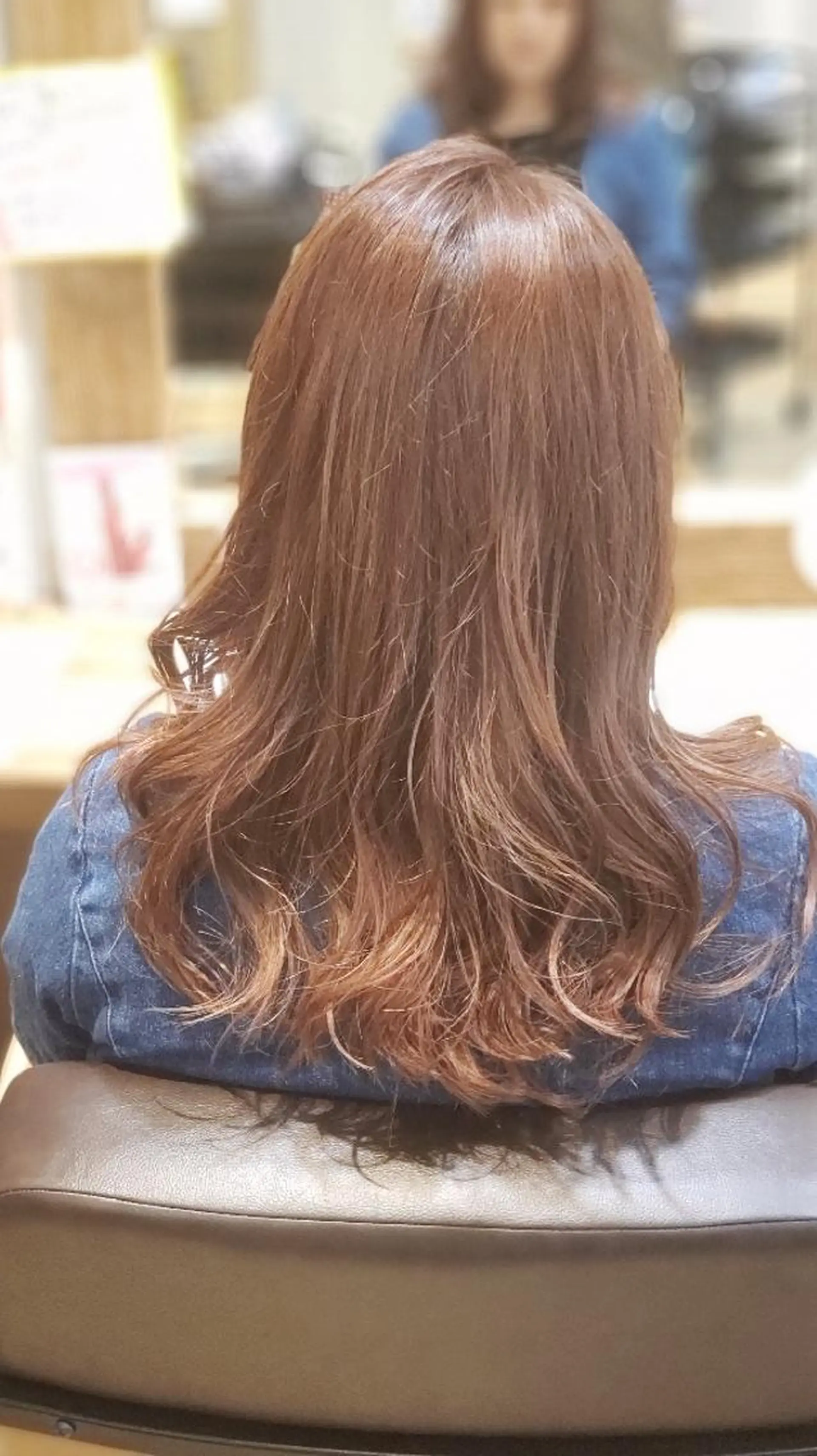 ロング カラー ベージュカラー ピンクカラー ピンクベージュ 美容室SAKU  馬橋店所属・槌本 健成のヘアスタイル