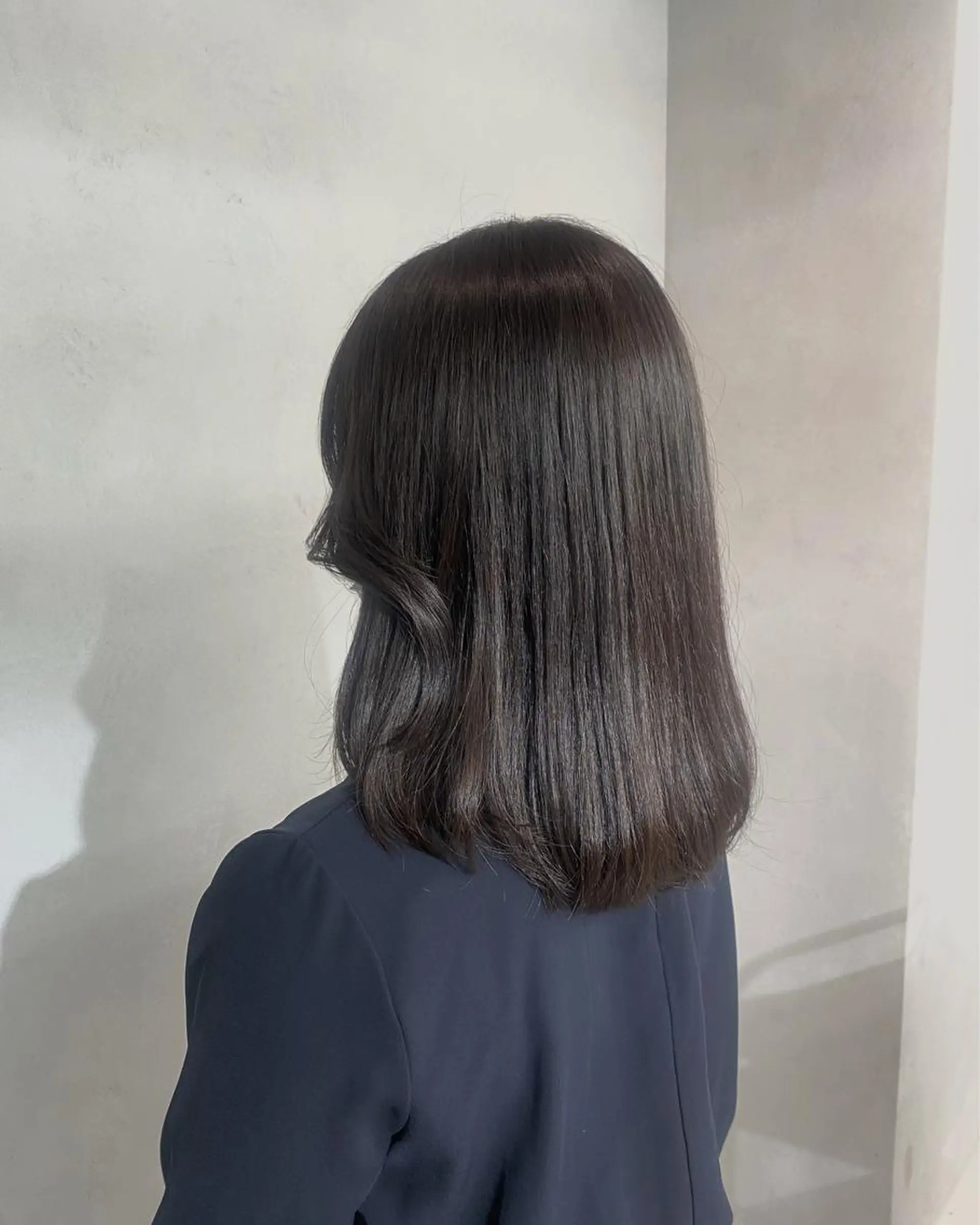 ミディアム 縮毛矯正 髪質改善♡ 保坂汐音のヘアスタイル