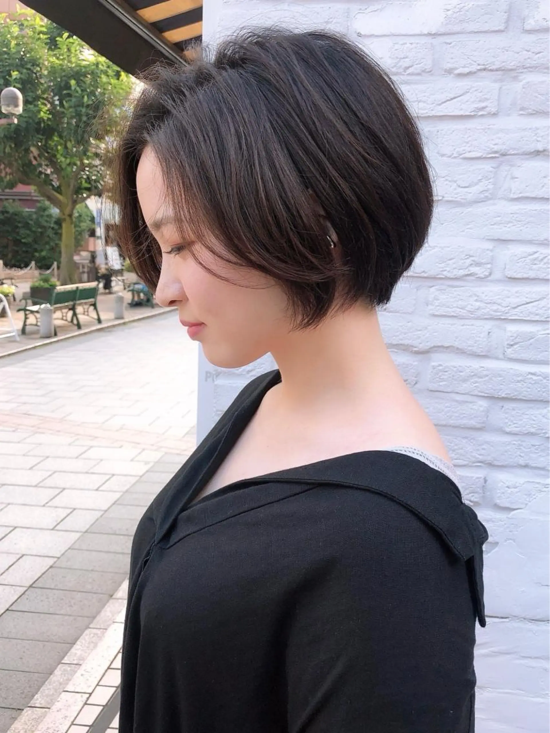 ショート カラー 山下夕月 ショート🫧ボブのヘアスタイル