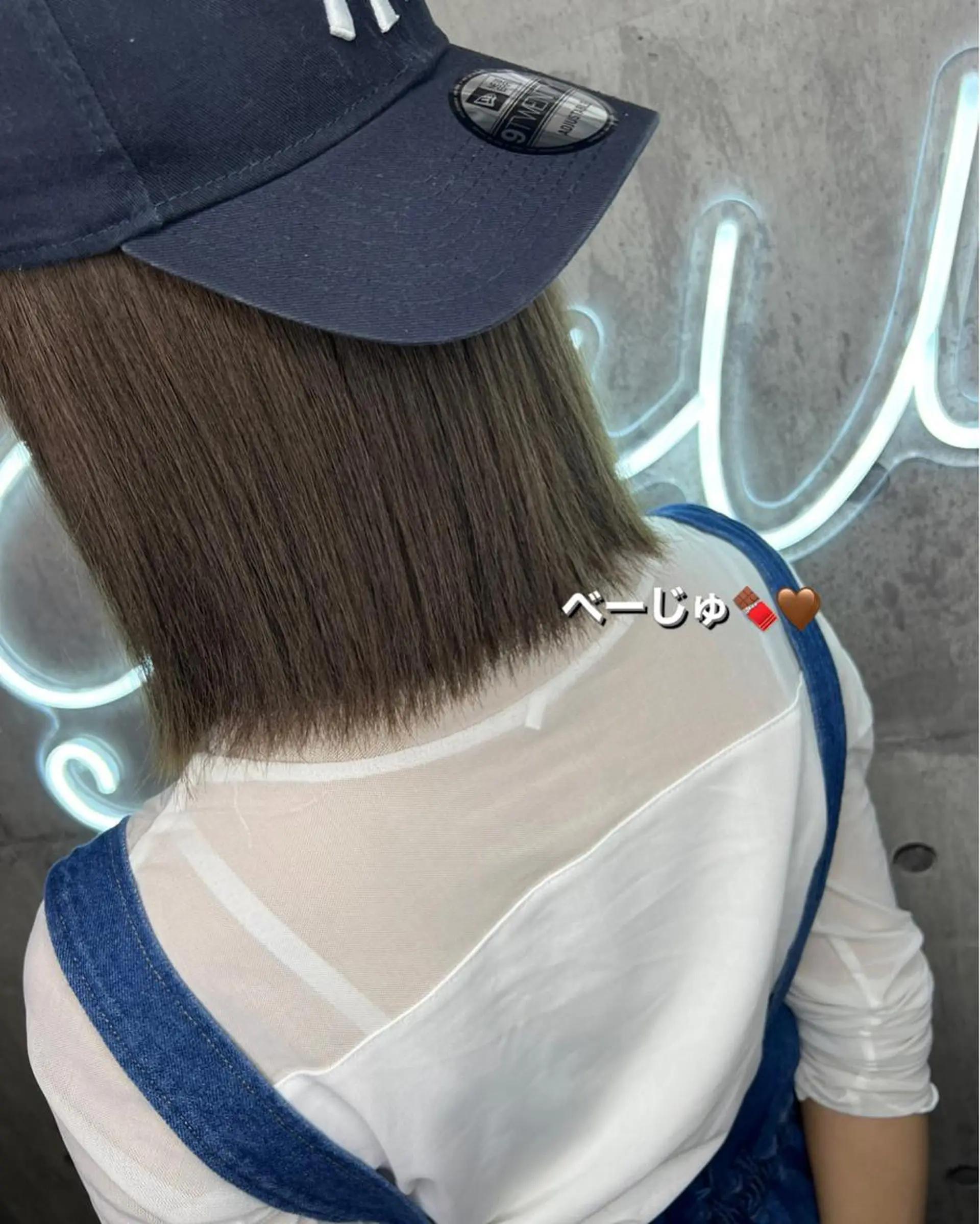 ショート シールエクステ ボブ エクステ ハイライト 髪質改善 ミルクティーハイトー ン💖副店長mikaのヘアスタイル