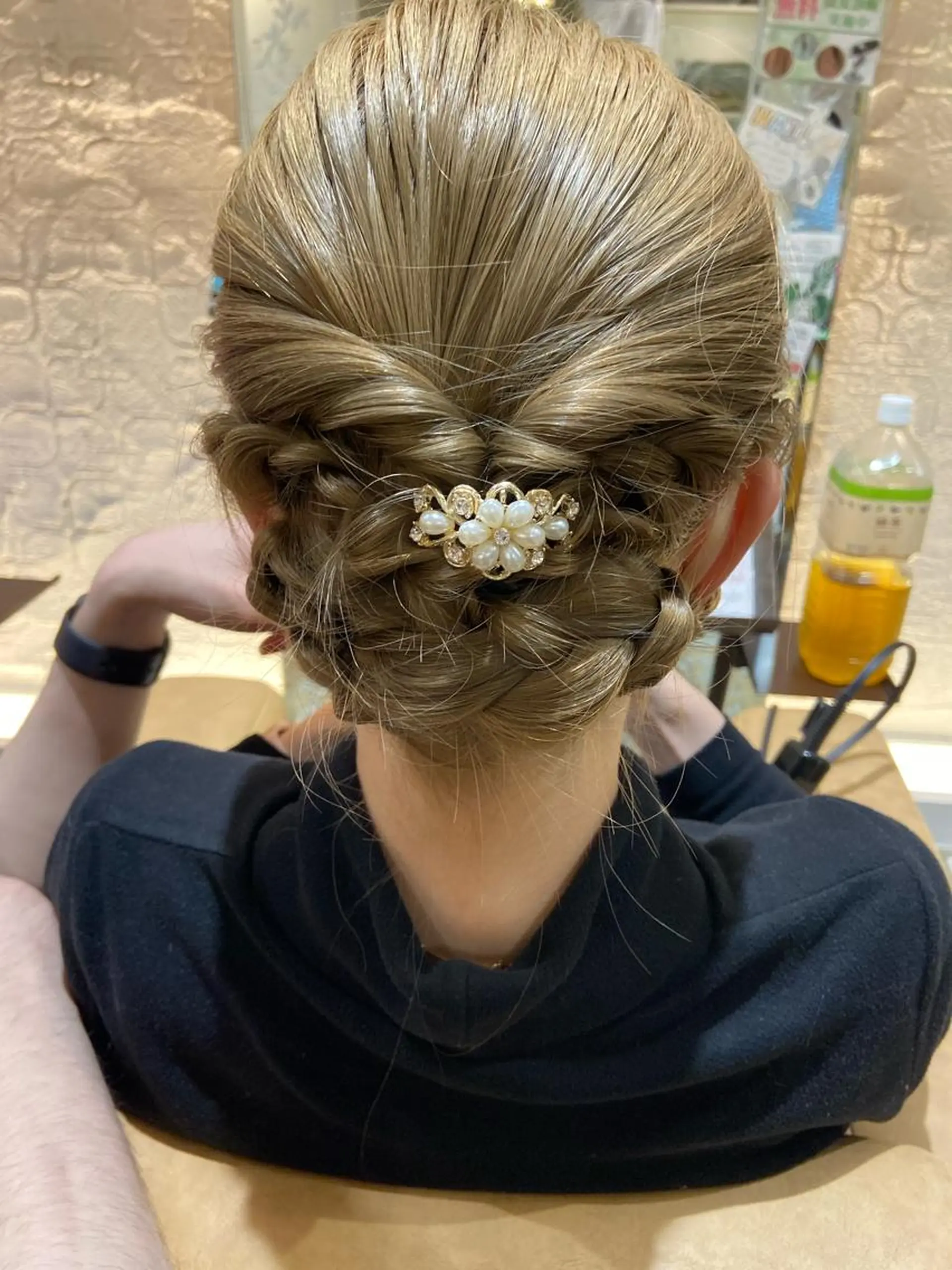 セミロング ヘアアレンジ 桑原 りゆのヘアスタイル