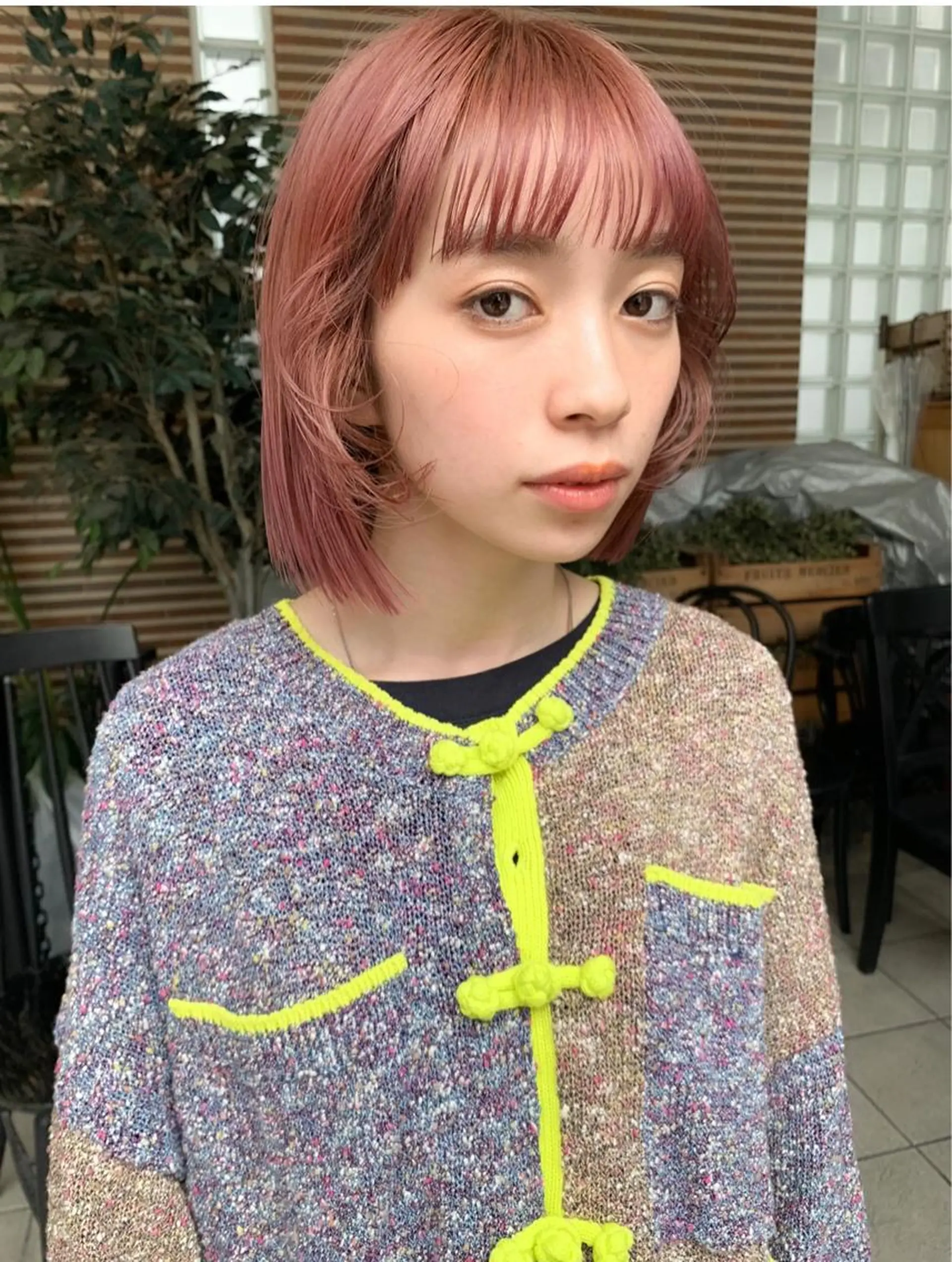 ショート ボブ カット ヘアカラー トリートメント 小森 祐希のヘアスタイル