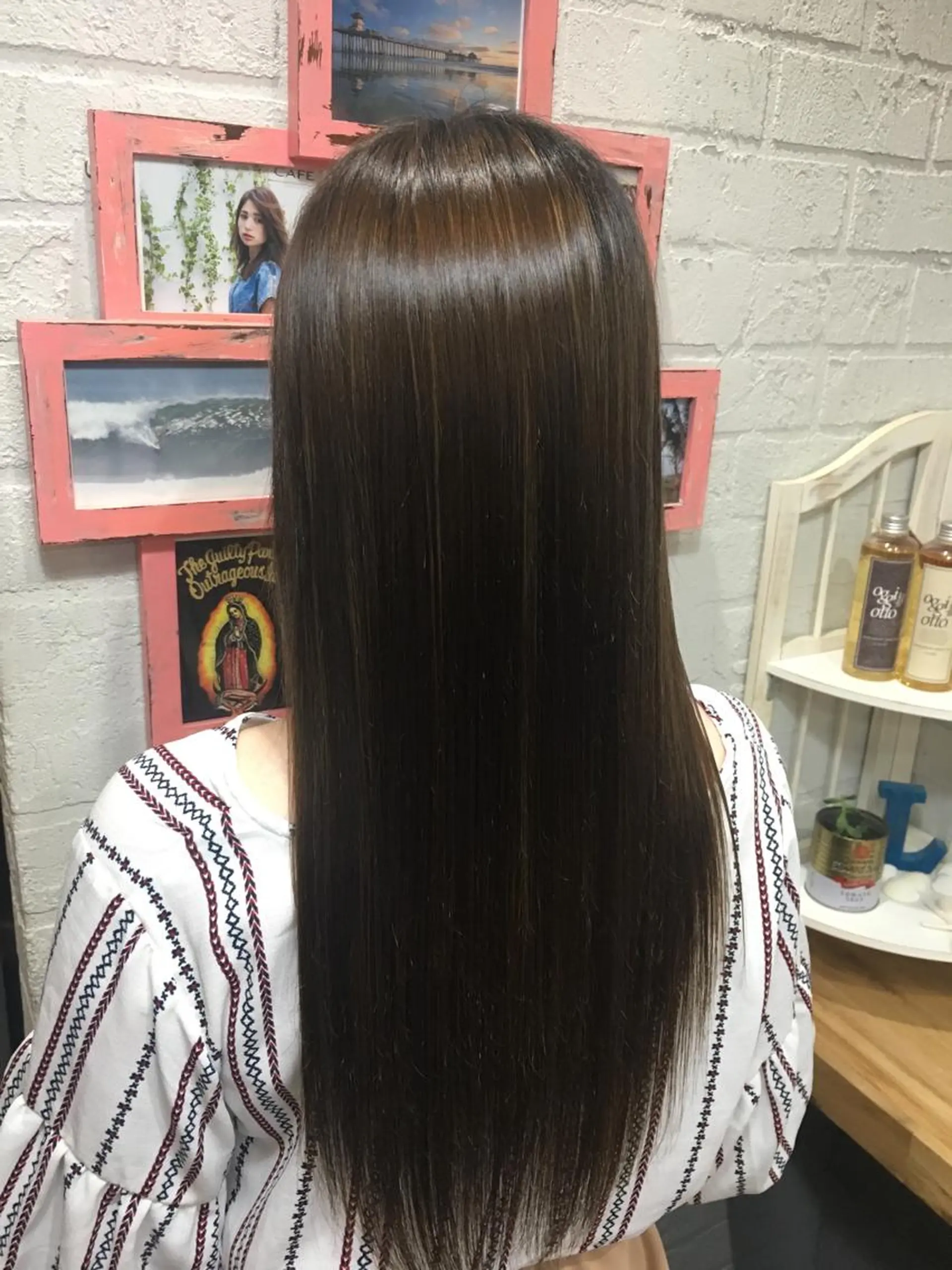 ロング パーマ 縮毛矯正 ストレートパーマ liberta所属・メンズhair /こえびのヘアスタイル