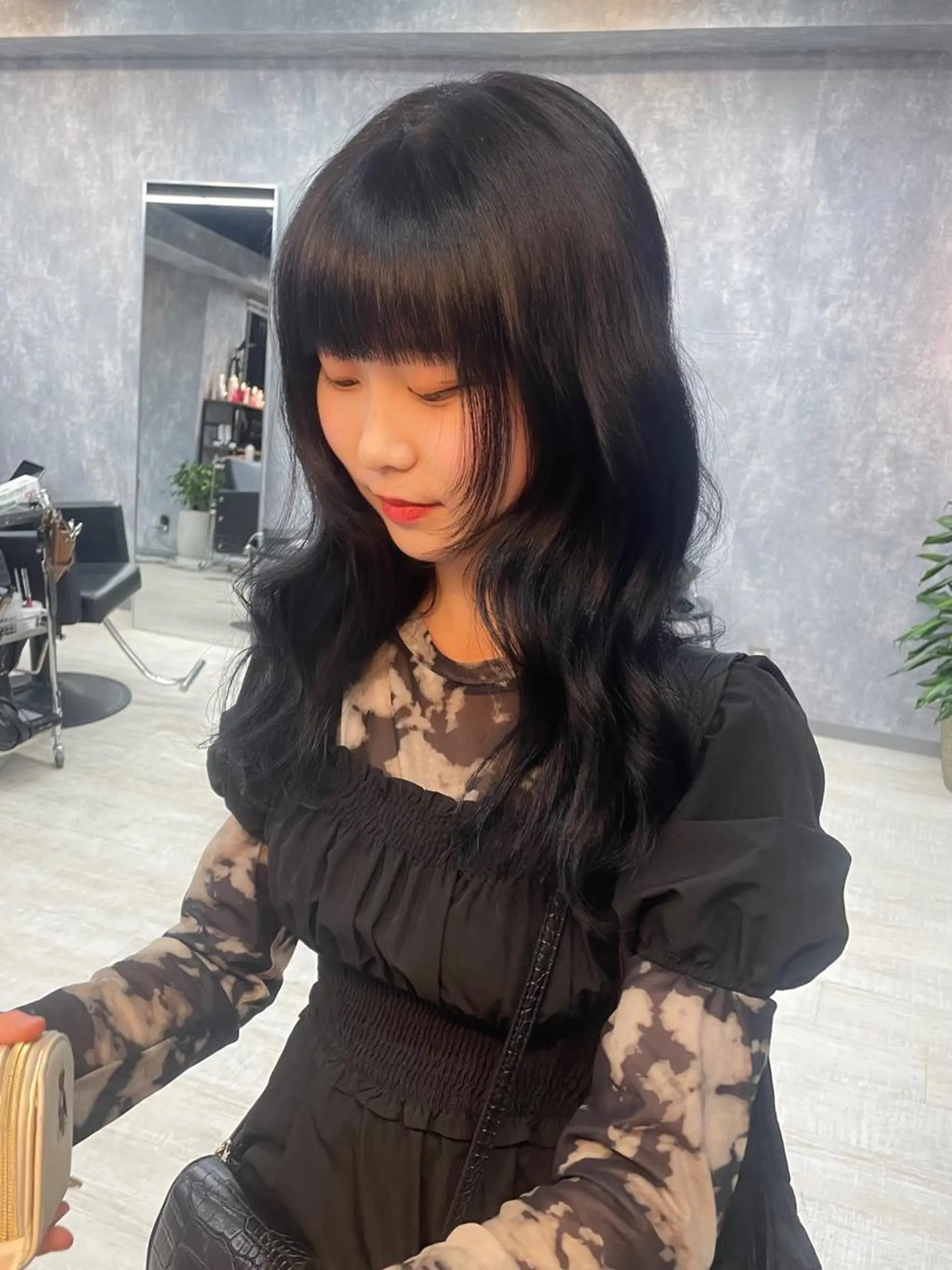 セミロング カラー カット ヘアカラー トリートメント 宮城 ほのかのヘアスタイル