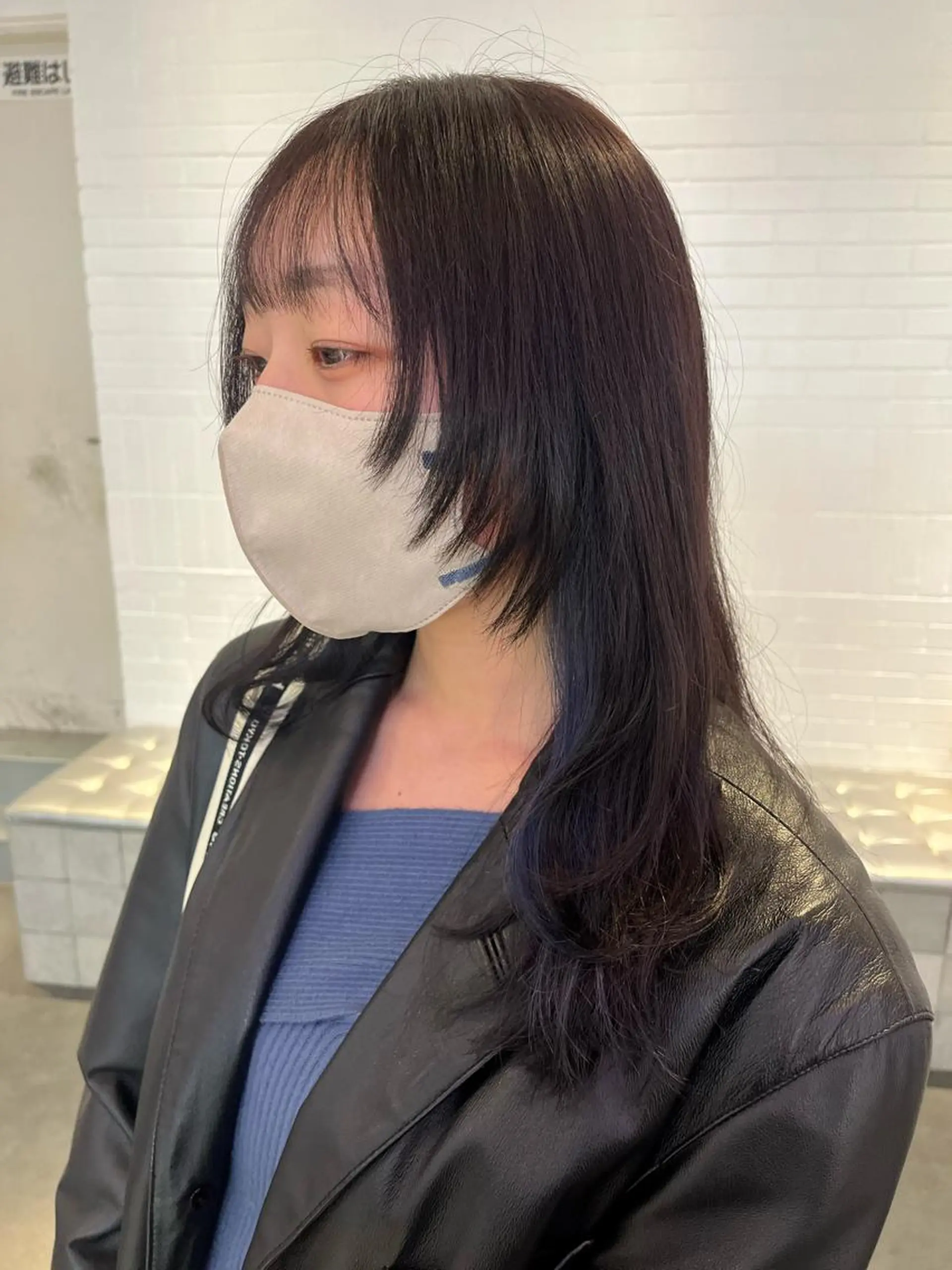 ロング カット ヘアカラー トリートメント ♱地雷カラー♱ウルフ ♱ 藍衣 ♱のヘアスタイル