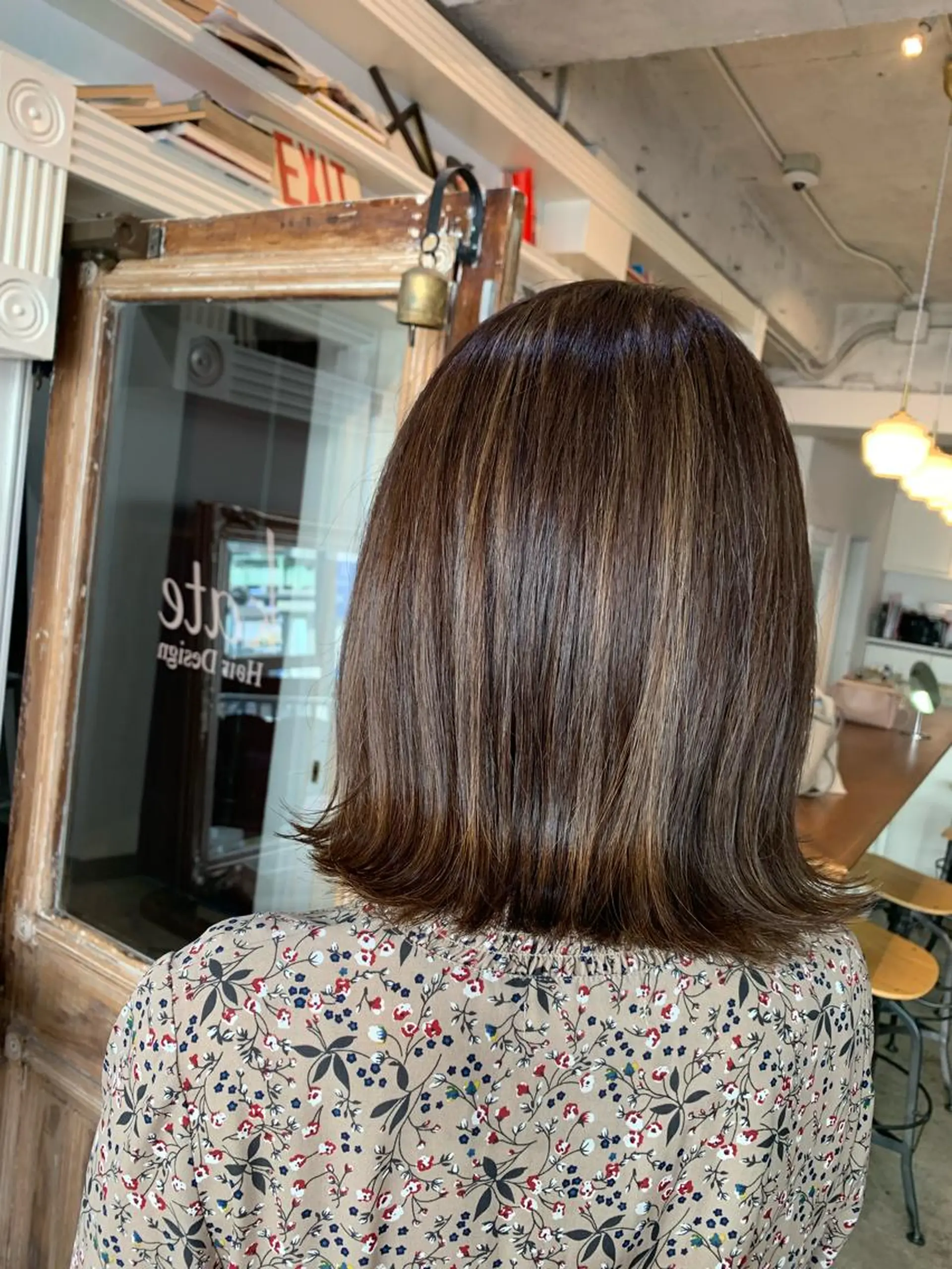 ミディアム ハイライト ヘアカラー トリートメント ヘッドスパ ヘアセット 山口 竣也のヘアスタイル