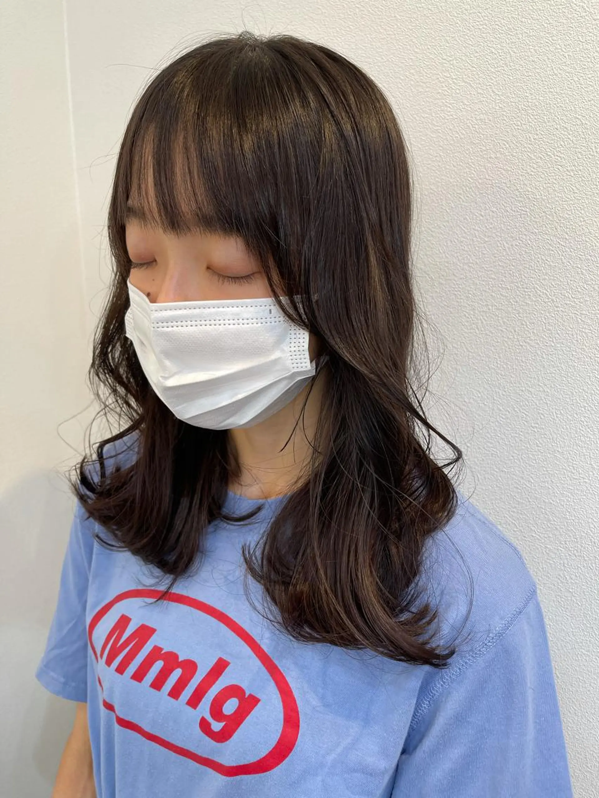 ミディアム カラー ヨシンモリ 韓国風ヘア カット ヘアカラー トリートメント 艶髪とアイラッシュ ❤️関根悠のヘアスタイル